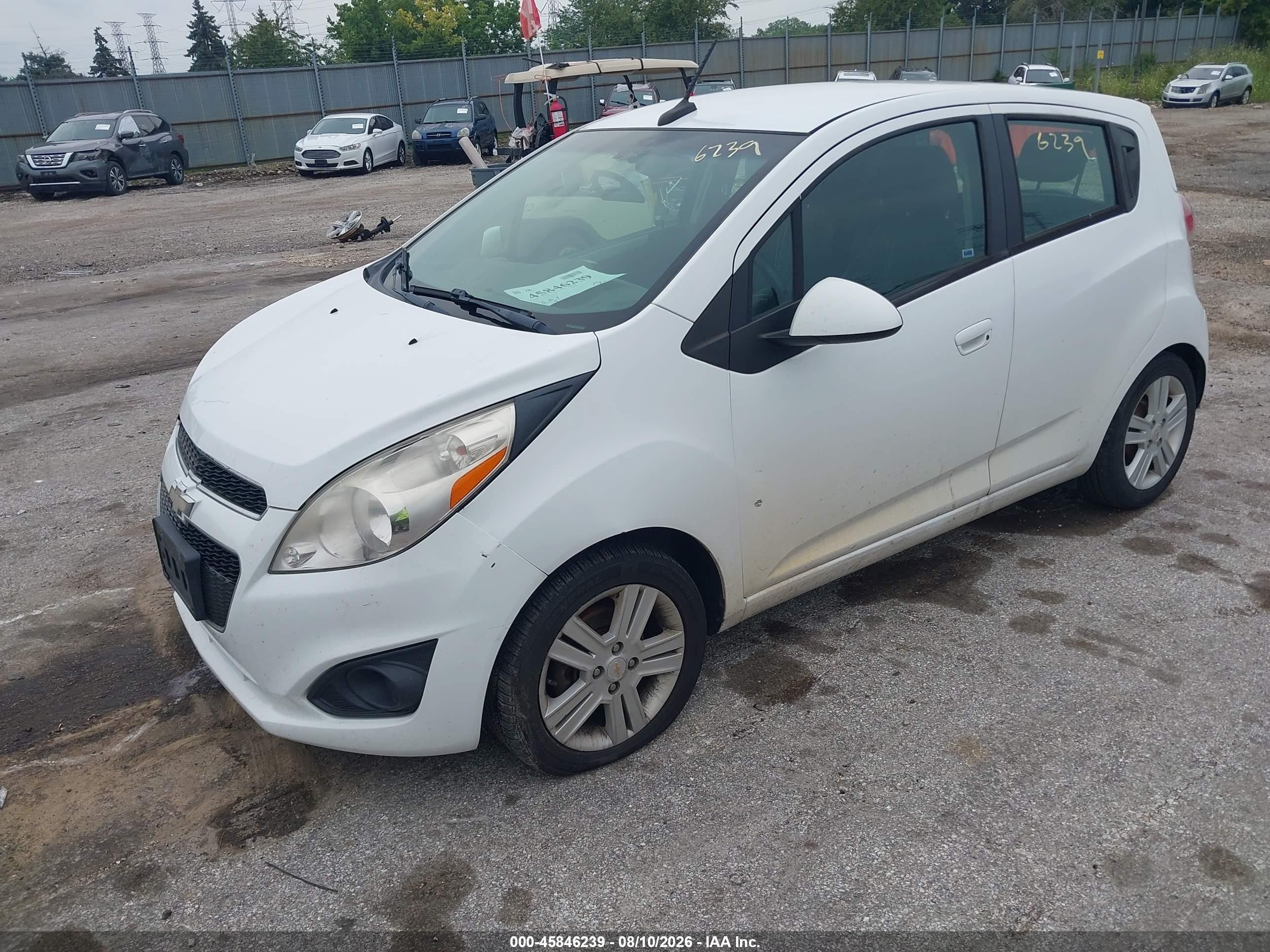 2014 Chevrolet Spark 1lt Auto White vin: KL8CD6S93EC537119