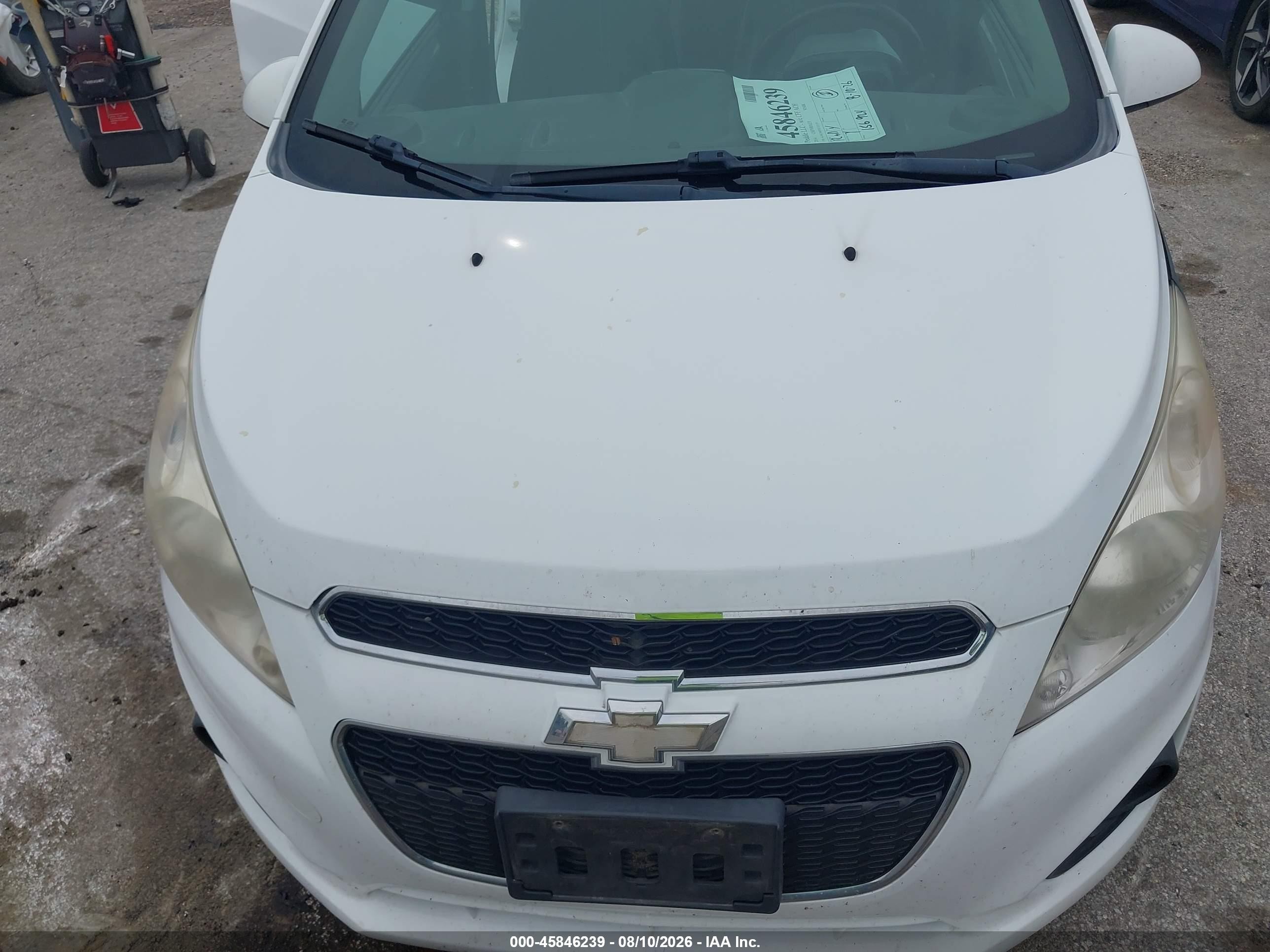 2014 Chevrolet Spark 1lt Auto White vin: KL8CD6S93EC537119