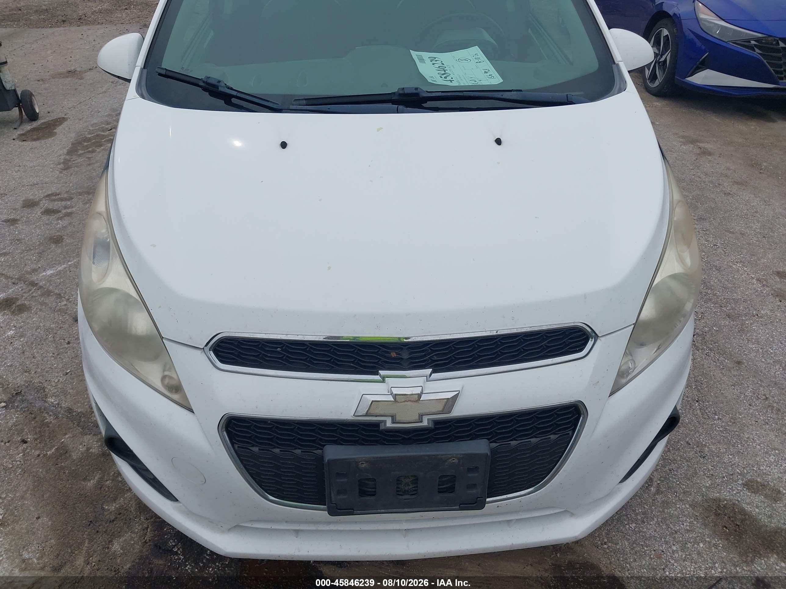 2014 Chevrolet Spark 1lt Auto White vin: KL8CD6S93EC537119