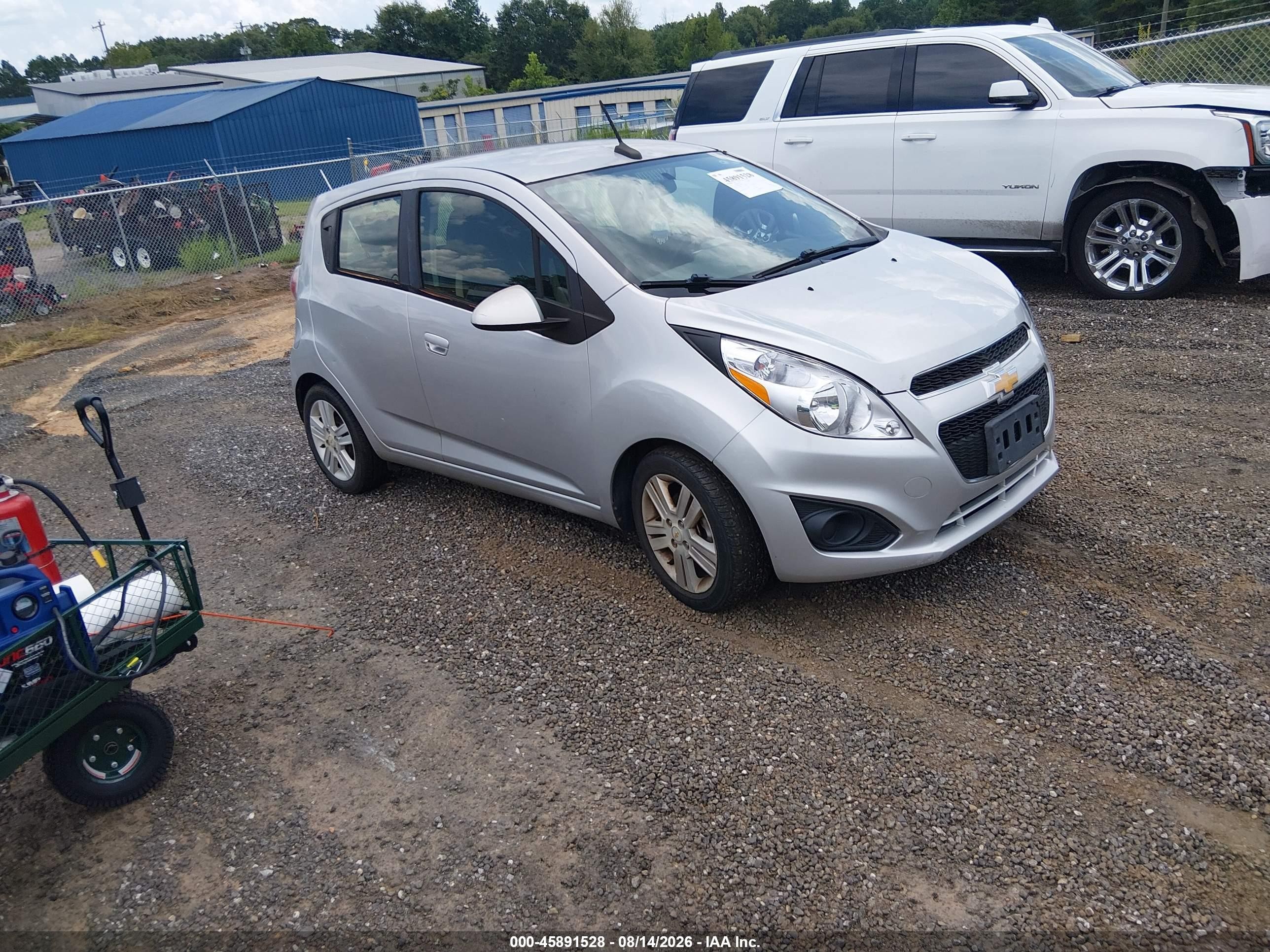 2014 Chevrolet Spark 1lt Auto Silver vin: KL8CD6S93EC548654