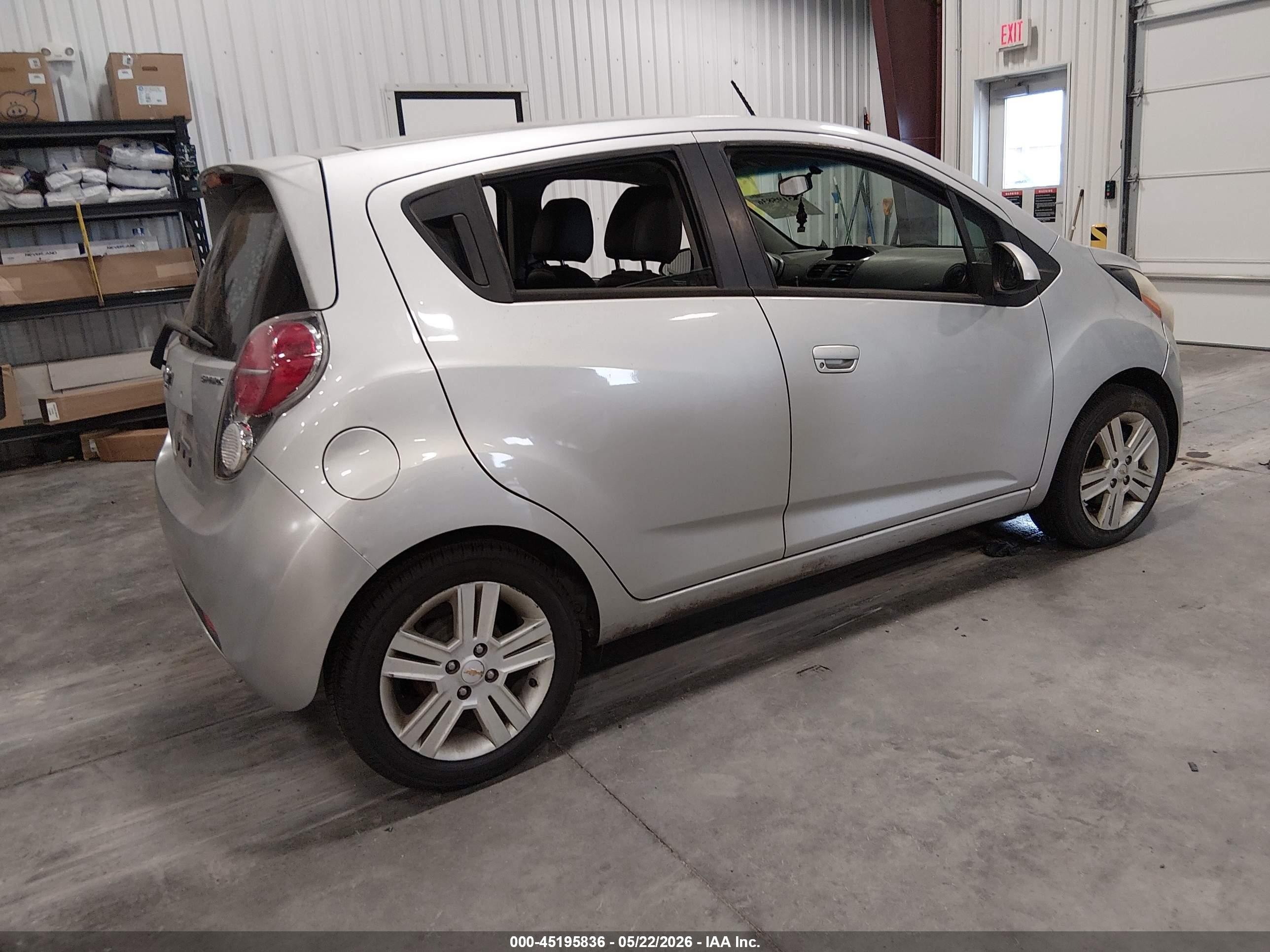 2014 Chevrolet Spark 1lt Auto Silver vin: KL8CD6S93EC553059