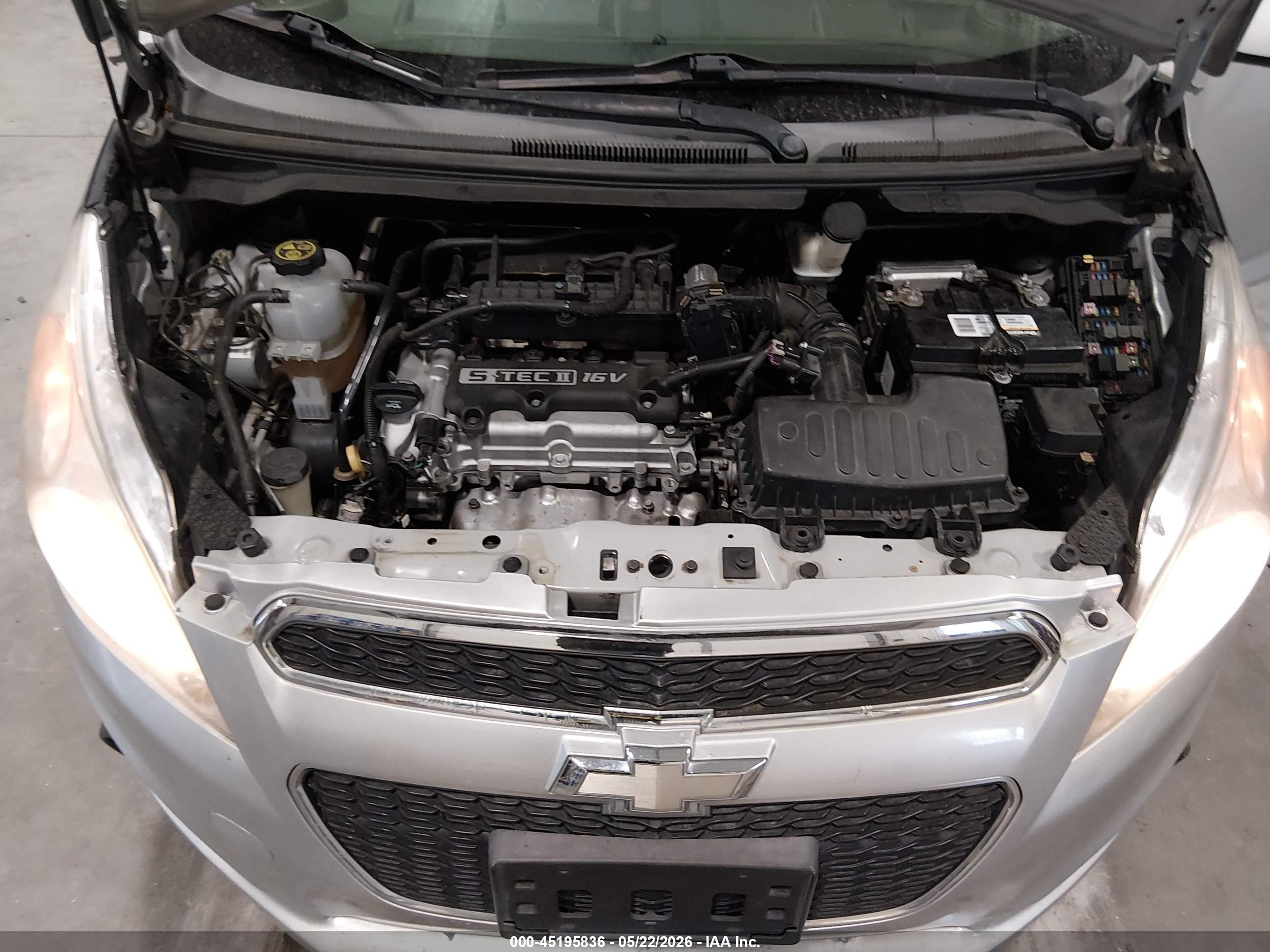 2014 Chevrolet Spark 1lt Auto Silver vin: KL8CD6S93EC553059