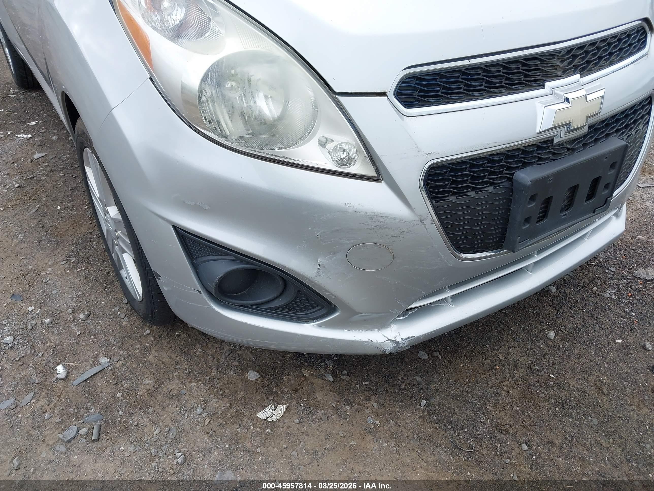 2014 Chevrolet Spark 1lt Auto Silver vin: KL8CD6S93EC563221