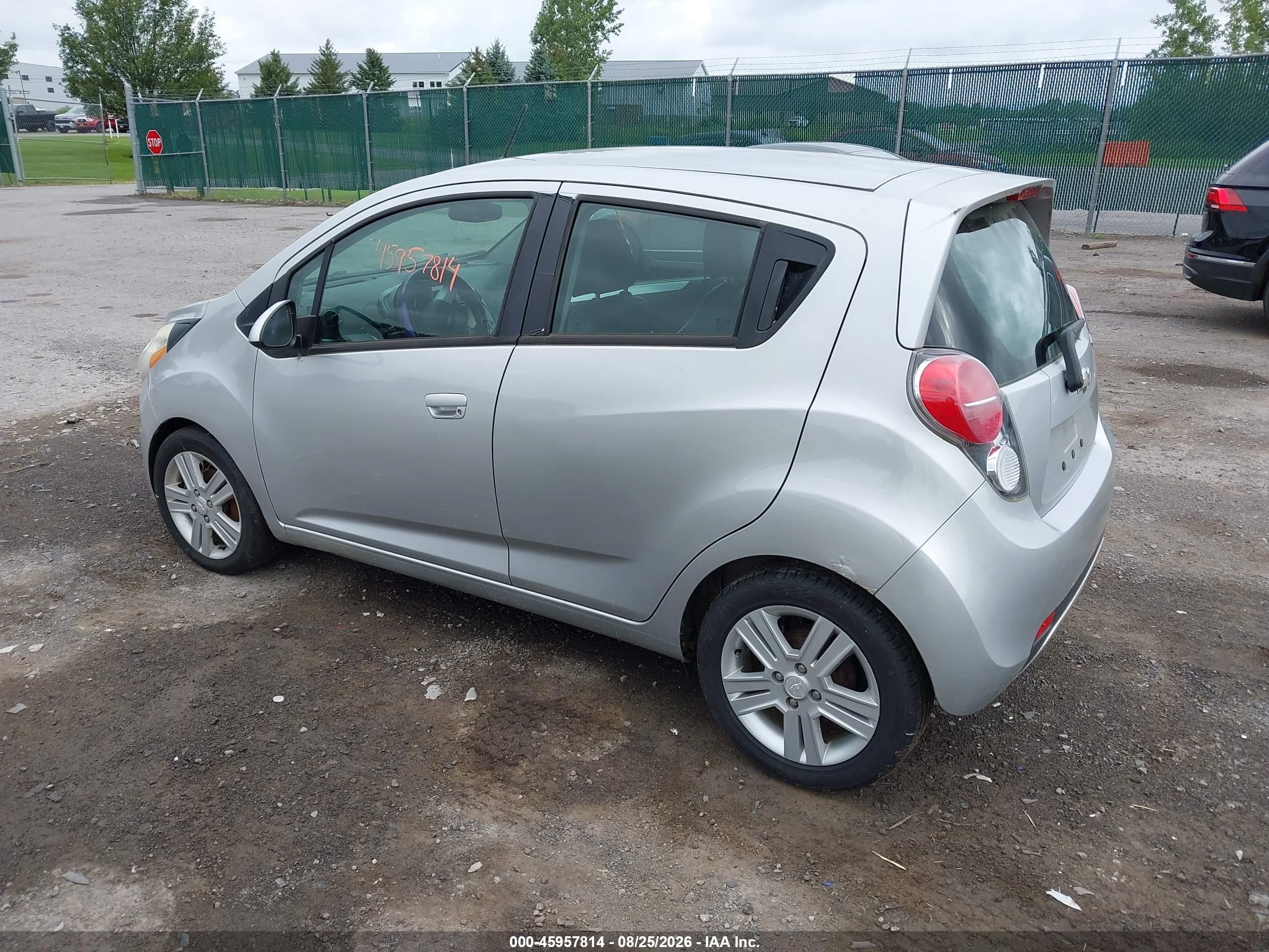 2014 Chevrolet Spark 1lt Auto Silver vin: KL8CD6S93EC563221