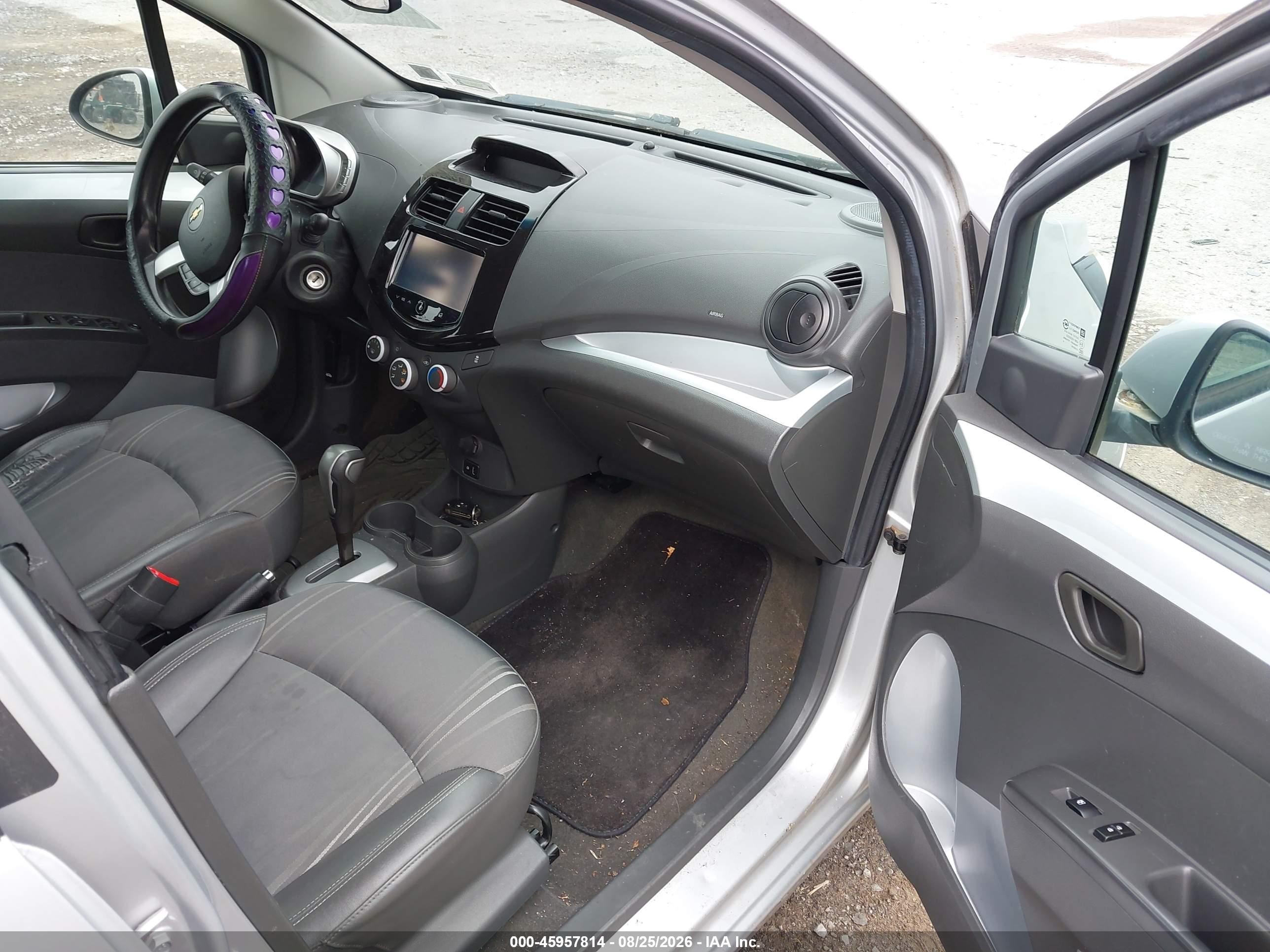 2014 Chevrolet Spark 1lt Auto Silver vin: KL8CD6S93EC563221