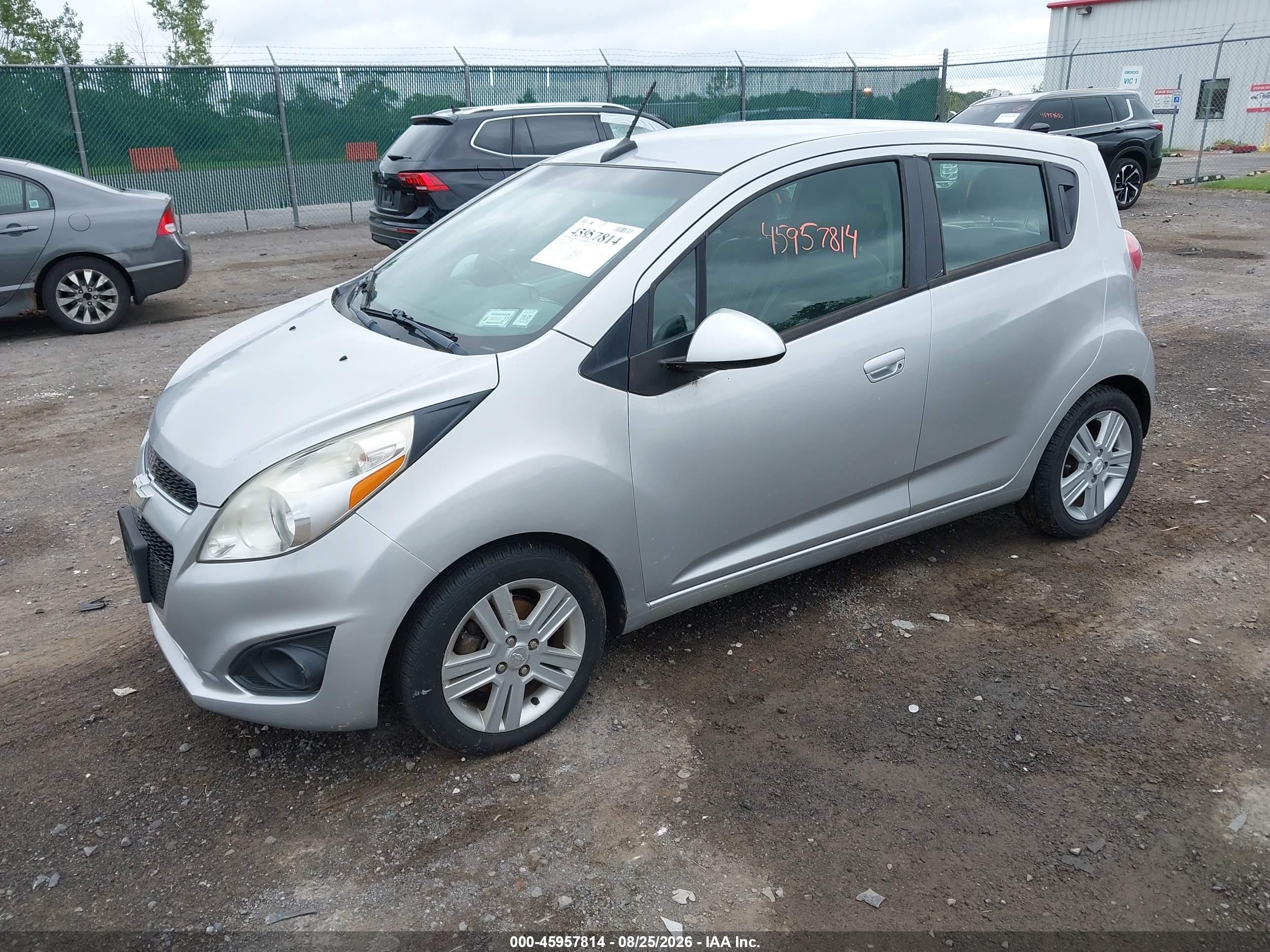 2014 Chevrolet Spark 1lt Auto Silver vin: KL8CD6S93EC563221