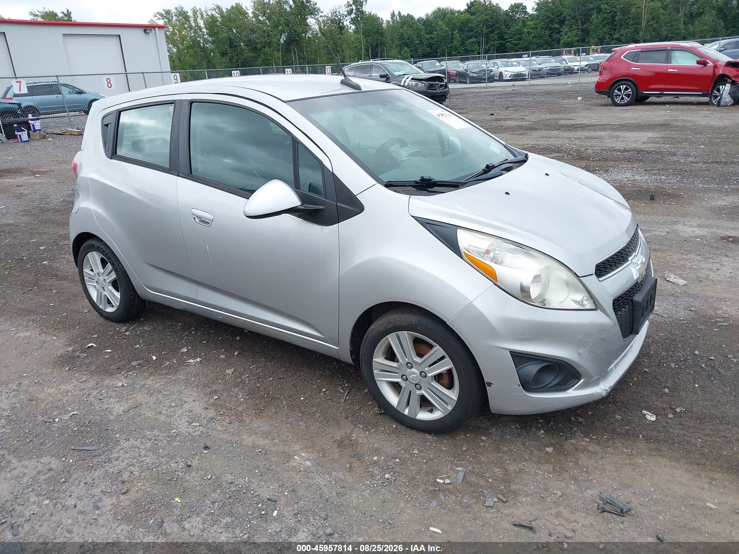 2014 Chevrolet Spark 1lt Auto Silver vin: KL8CD6S93EC563221