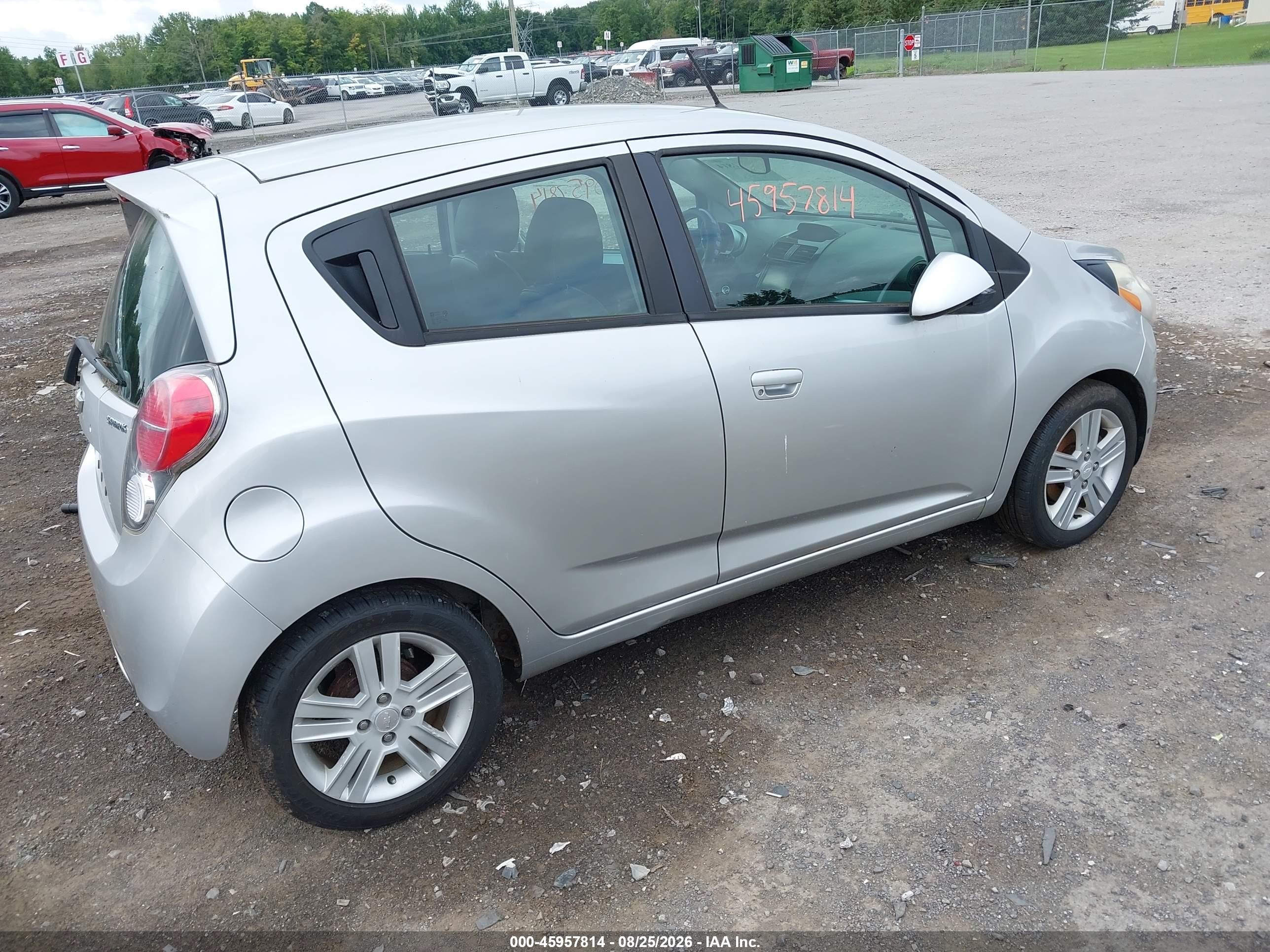 2014 Chevrolet Spark 1lt Auto Silver vin: KL8CD6S93EC563221