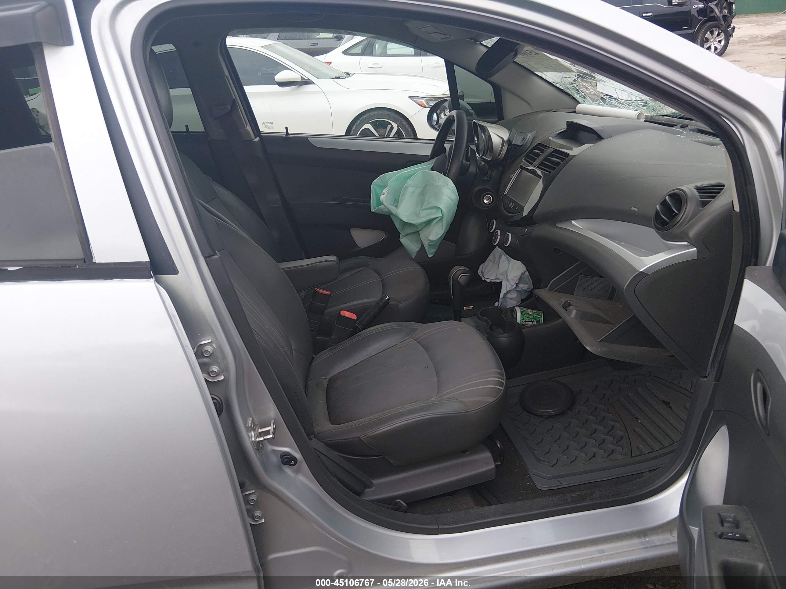 2015 Chevrolet Spark 1lt Cvt Silver vin: KL8CD6S93FC753439