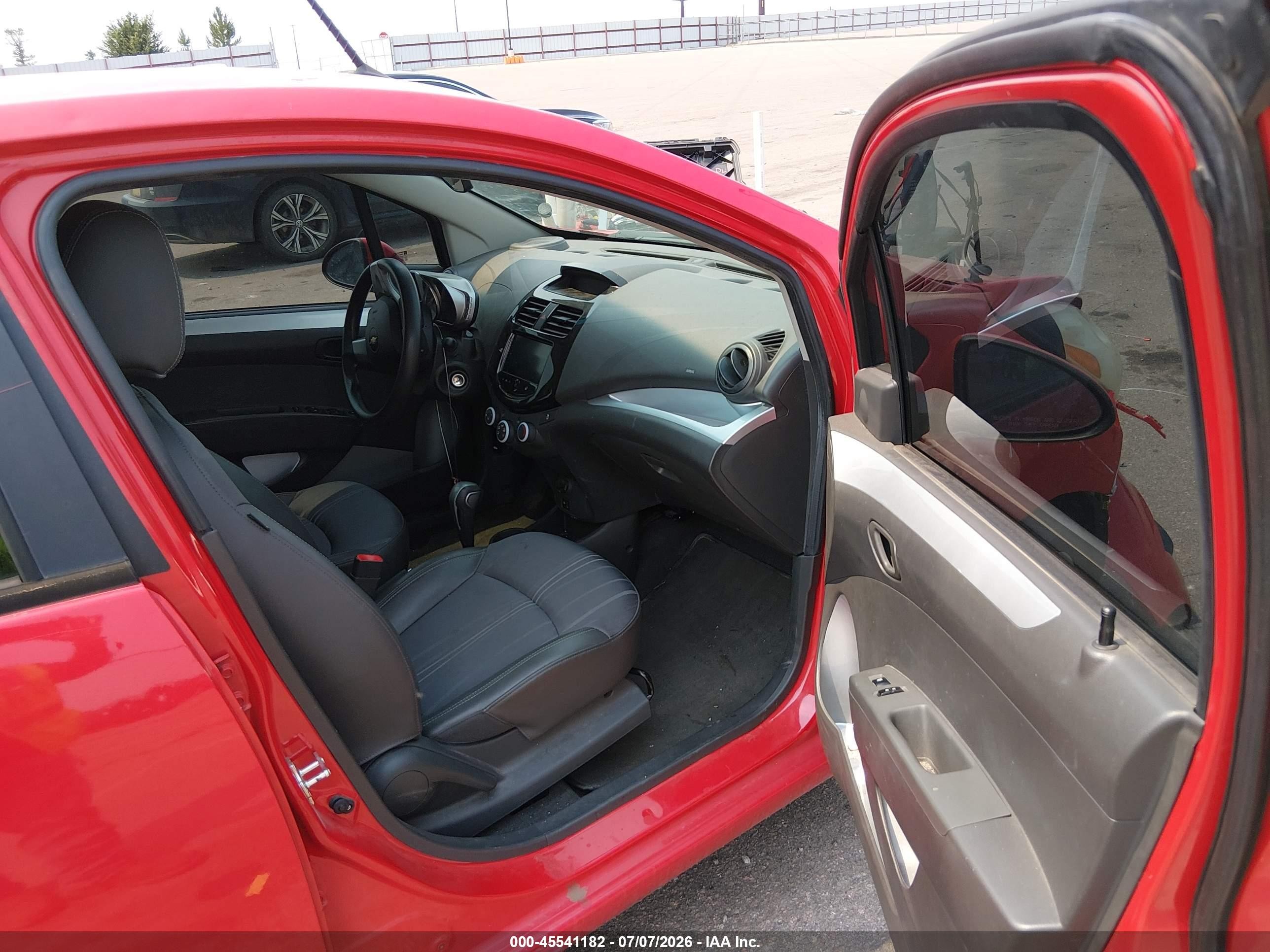 2013 Chevrolet Spark 1lt Auto Red vin: KL8CD6S94DC502071