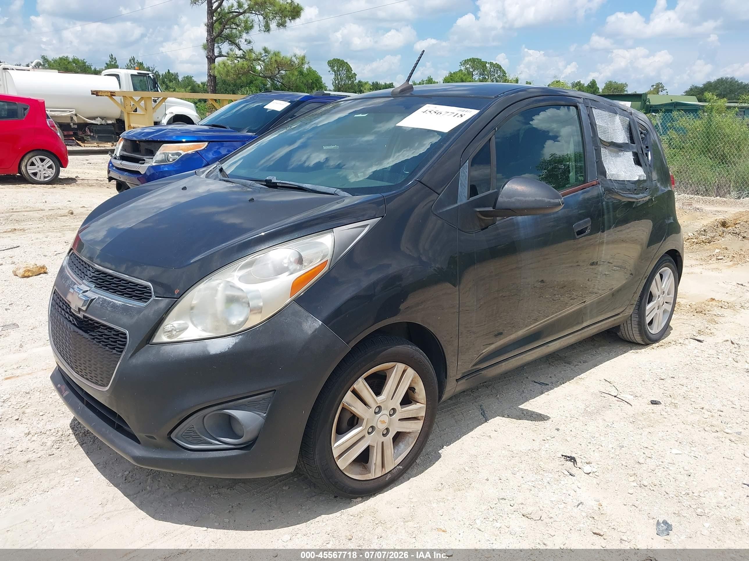 2013 Chevrolet Spark 1lt Auto Black vin: KL8CD6S94DC512194