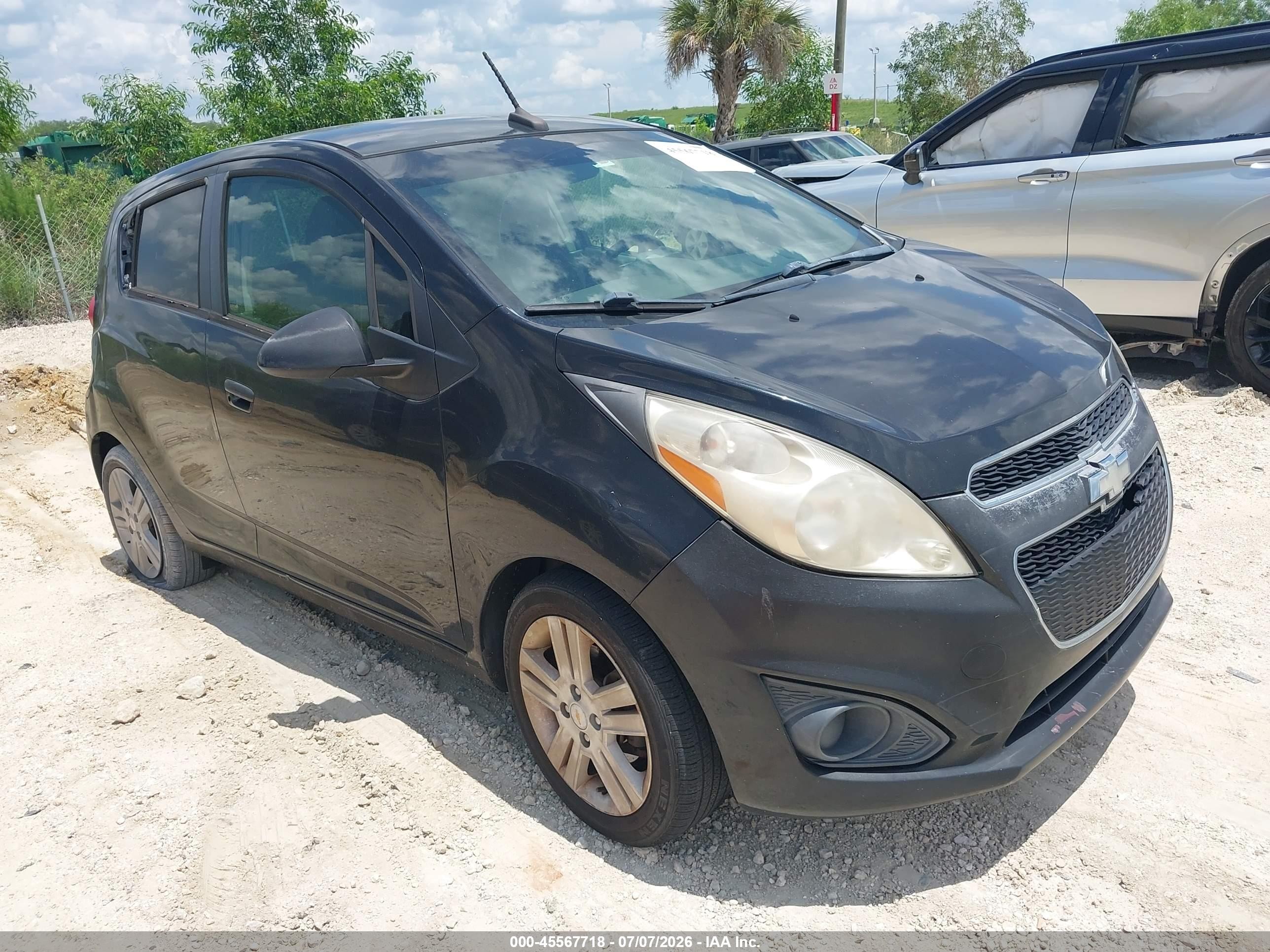 2013 Chevrolet Spark 1lt Auto Black vin: KL8CD6S94DC512194