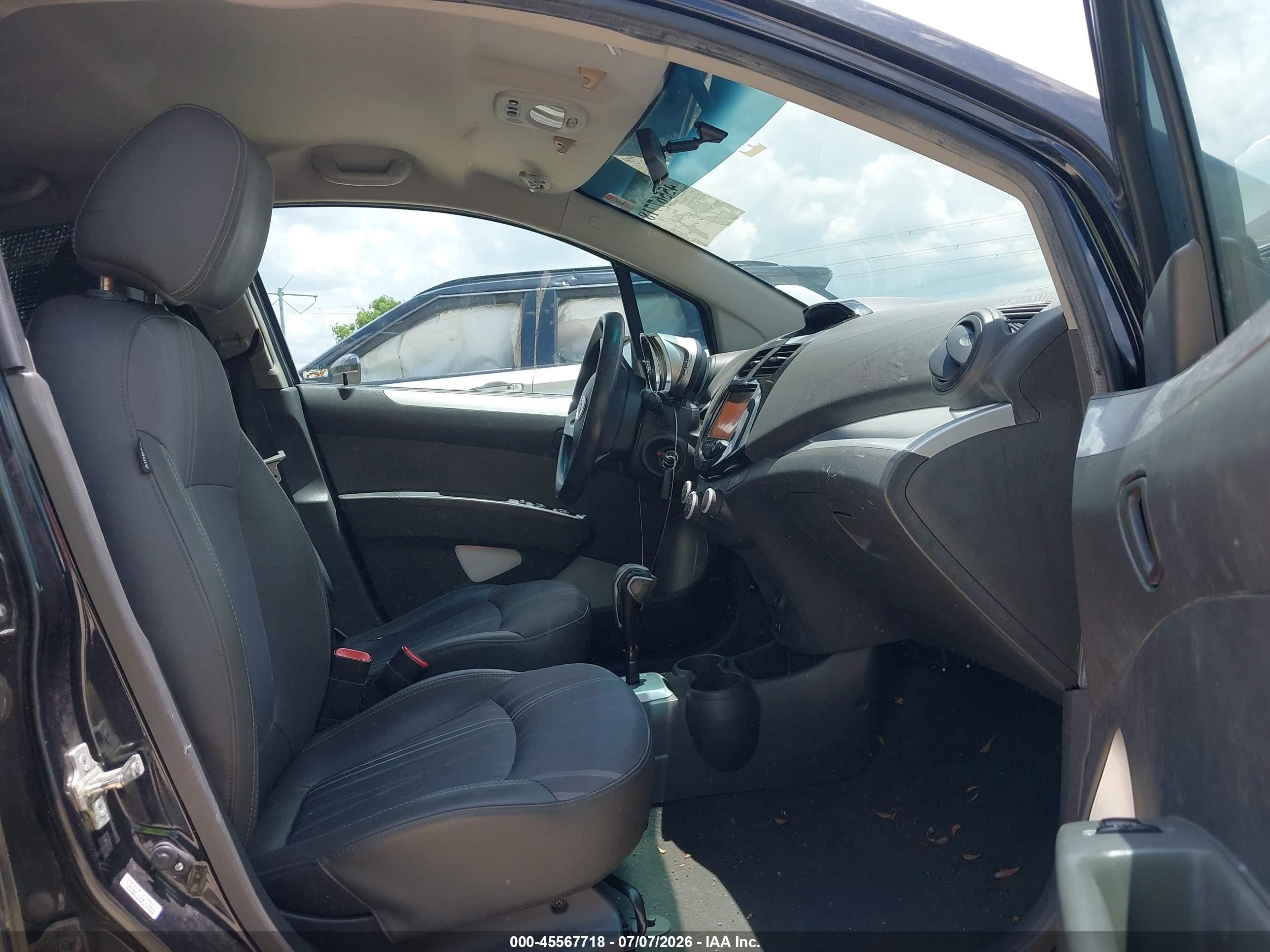 2013 Chevrolet Spark 1lt Auto Black vin: KL8CD6S94DC512194