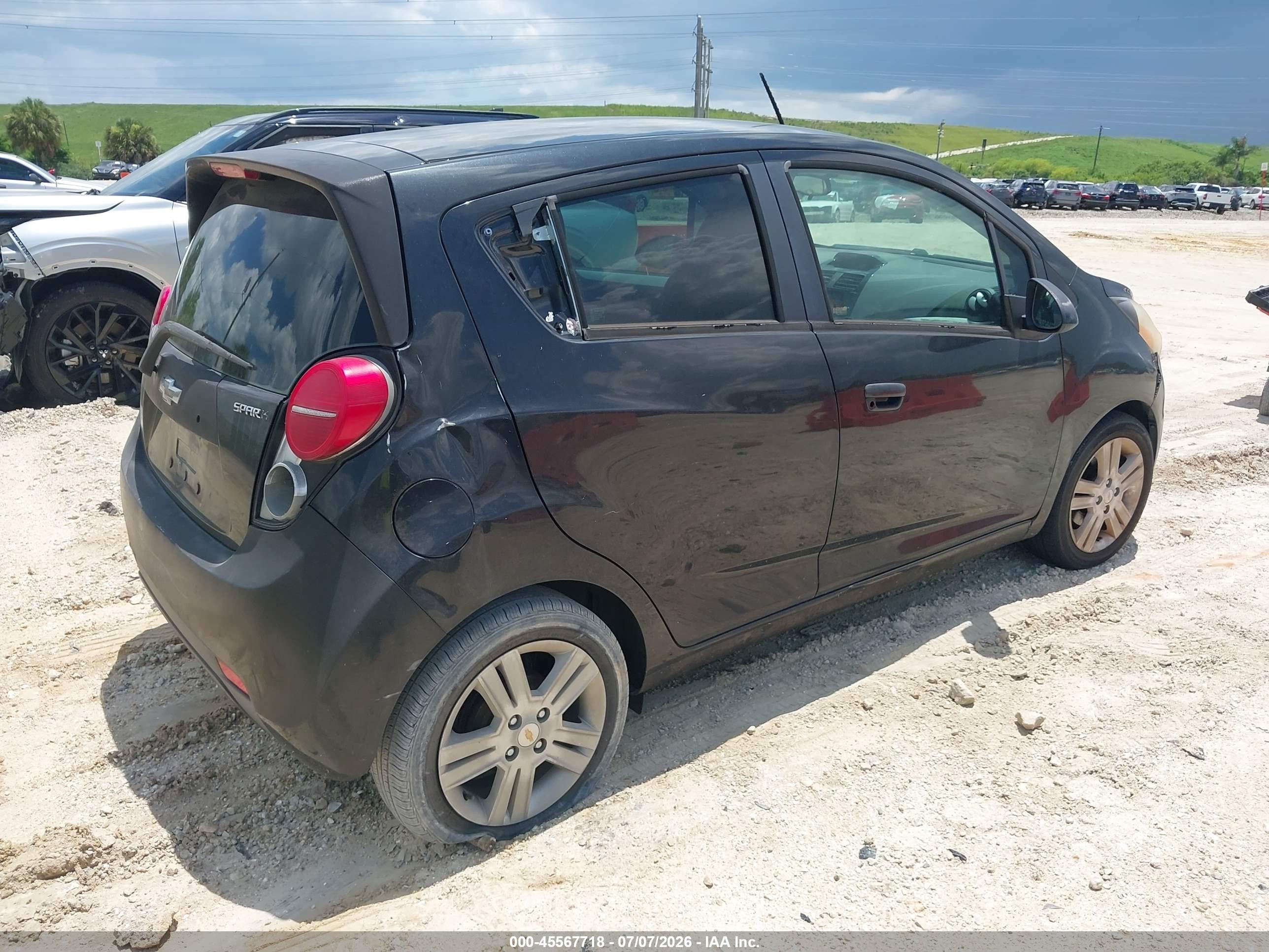 2013 Chevrolet Spark 1lt Auto Black vin: KL8CD6S94DC512194