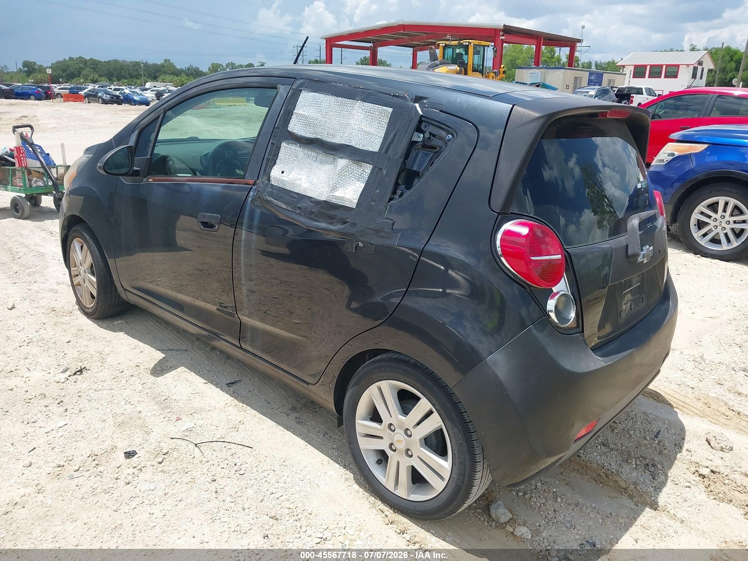 2013 Chevrolet Spark 1lt Auto Black vin: KL8CD6S94DC512194
