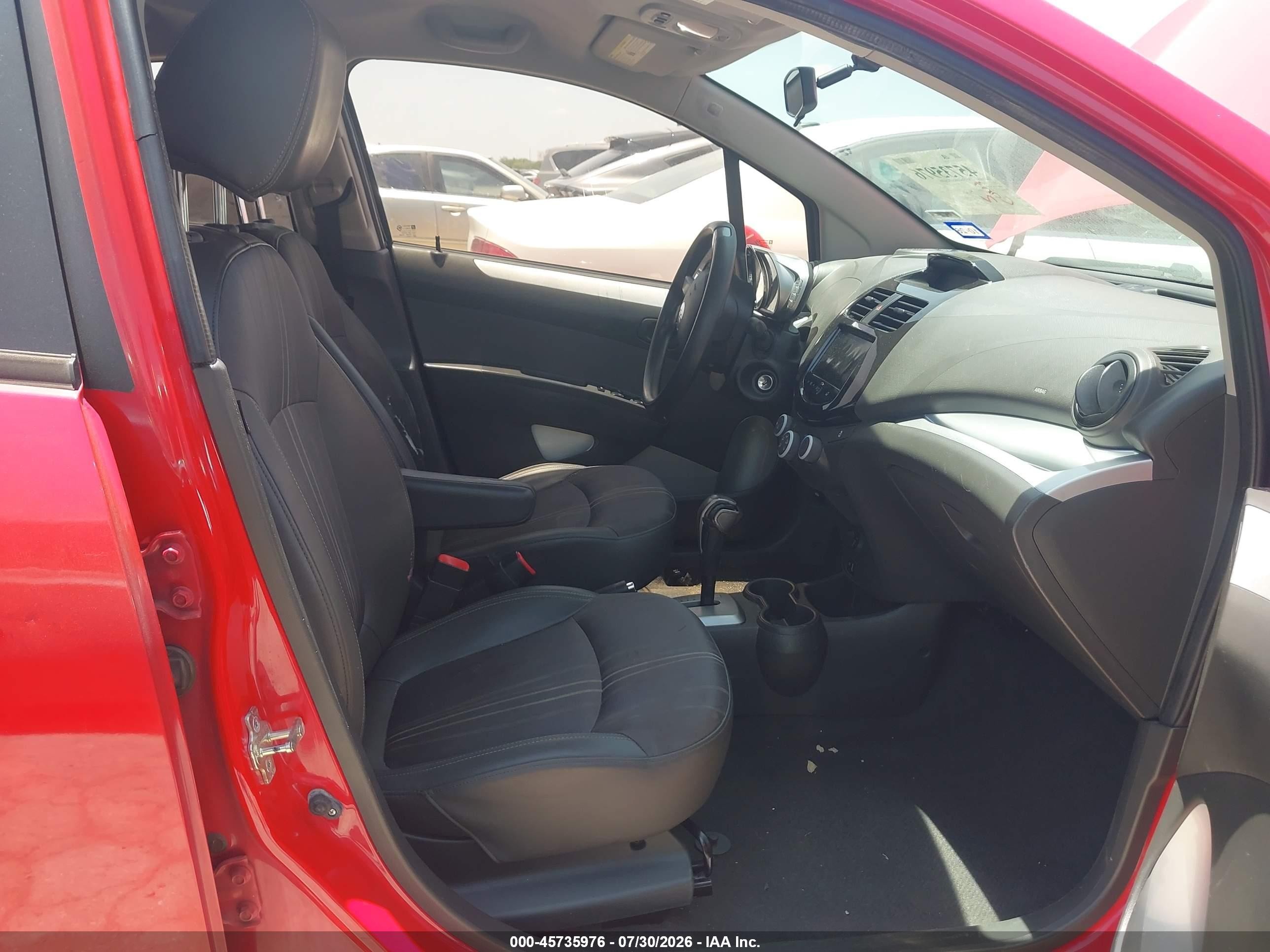 2013 Chevrolet Spark 1lt Auto Red vin: KL8CD6S94DC568085