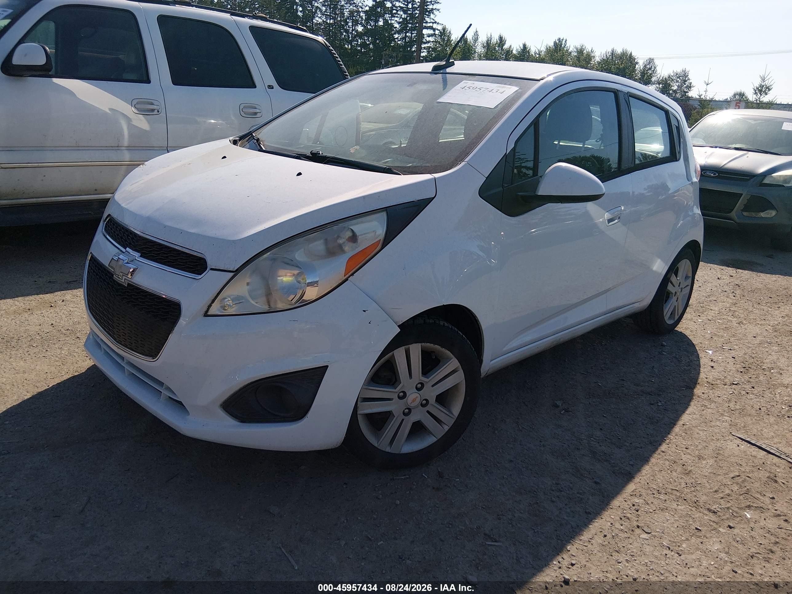 2013 Chevrolet Spark 1lt Auto White vin: KL8CD6S94DC592192
