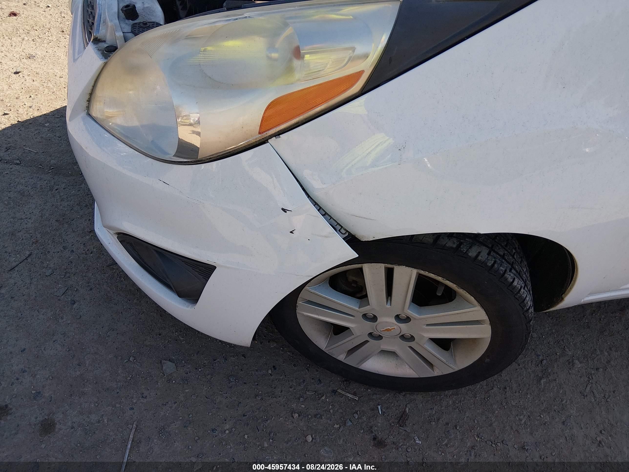 2013 Chevrolet Spark 1lt Auto White vin: KL8CD6S94DC592192