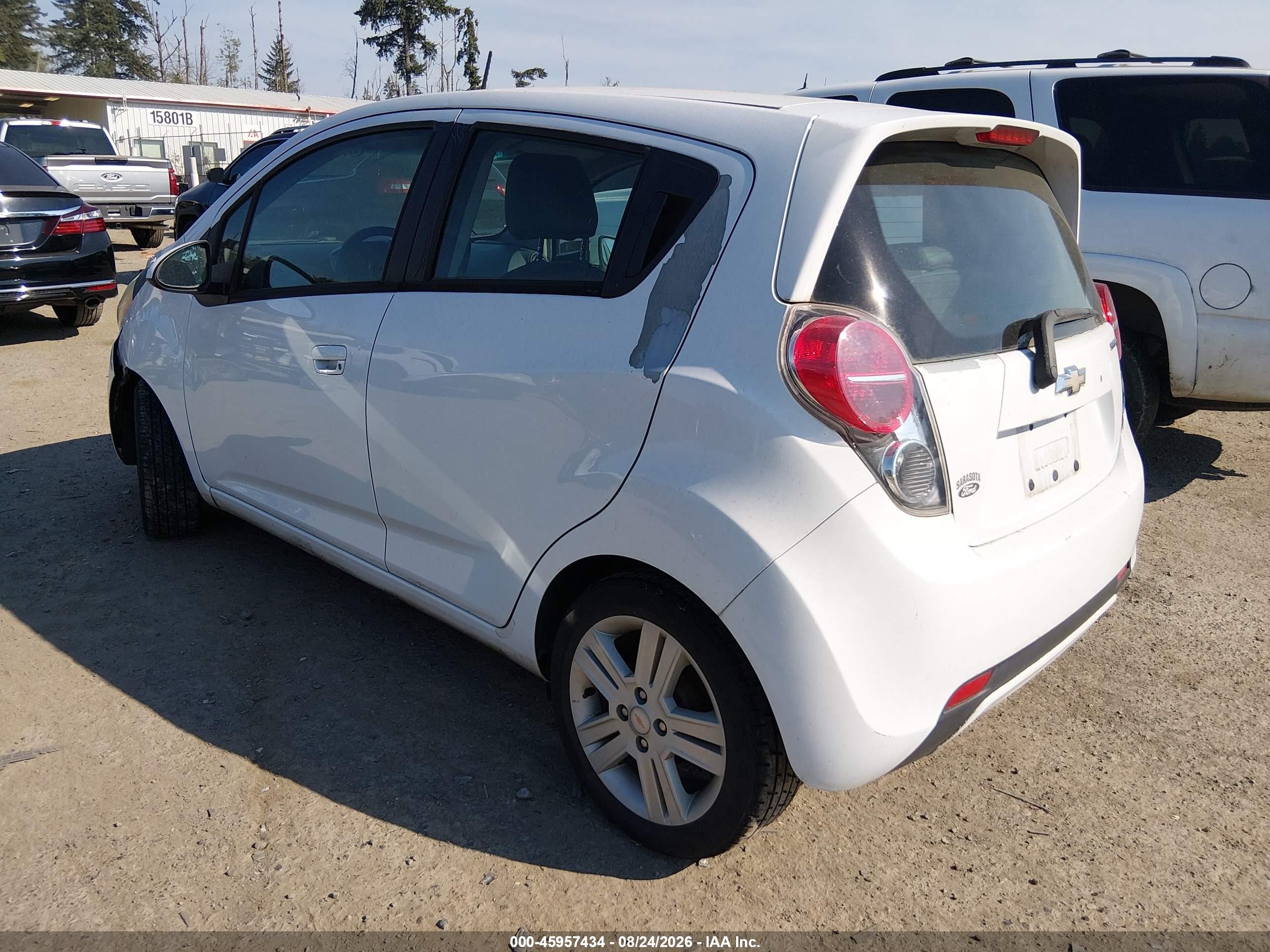 2013 Chevrolet Spark 1lt Auto White vin: KL8CD6S94DC592192