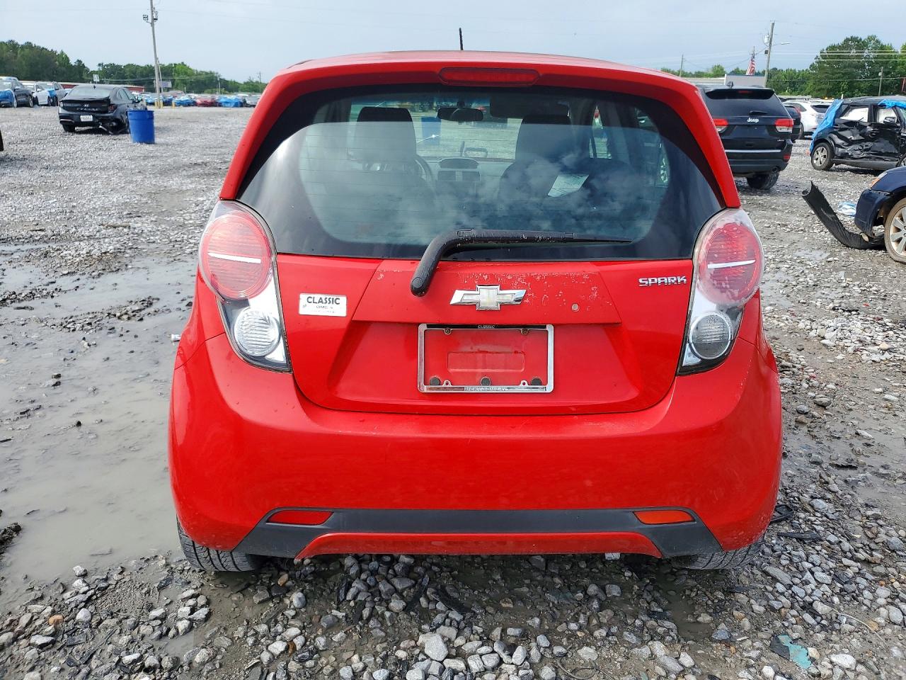 2014 Chevrolet Spark 1lt Red vin: KL8CD6S94EC469588