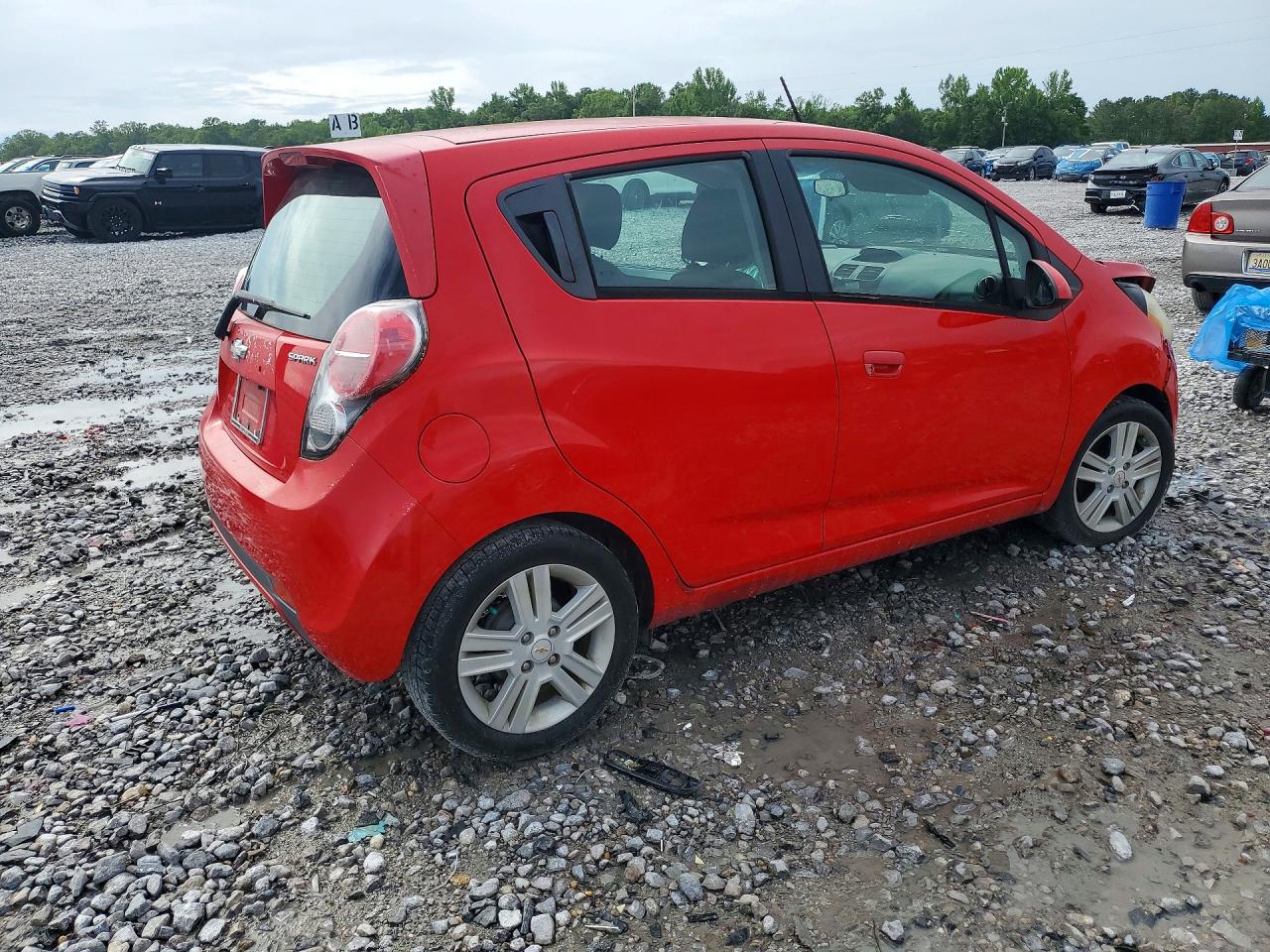 2014 Chevrolet Spark 1lt Red vin: KL8CD6S94EC469588