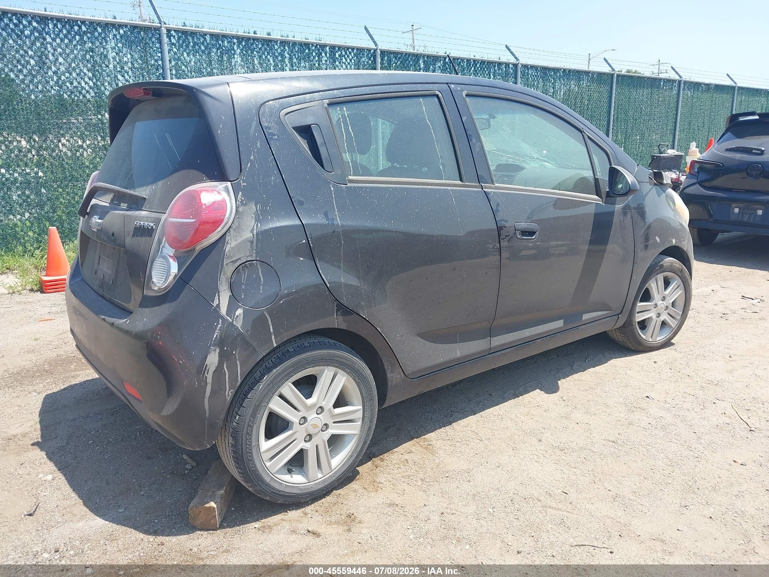 2014 Chevrolet Spark 1lt Auto Black vin: KL8CD6S94EC475231