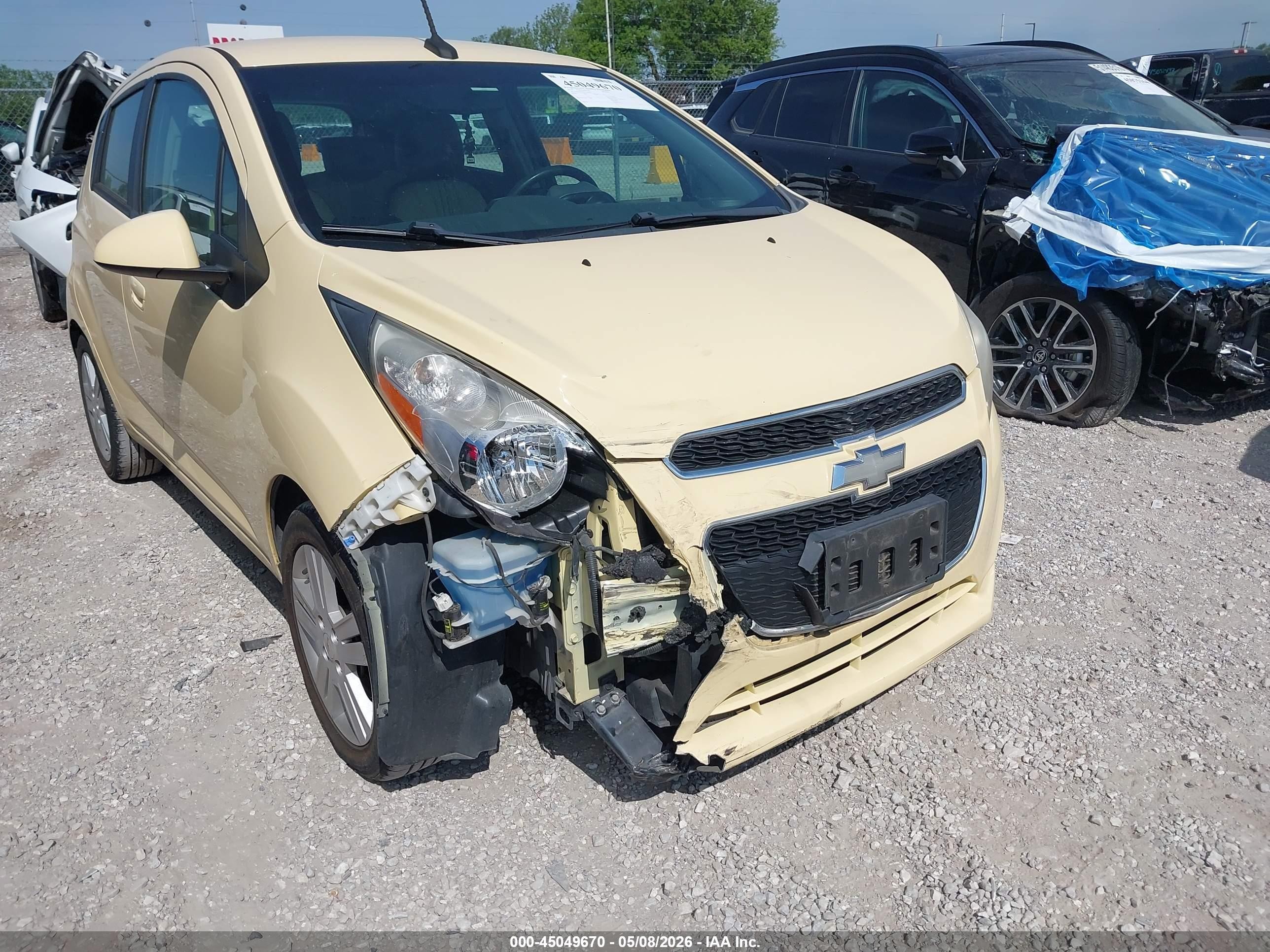 2014 Chevrolet Spark 1lt Auto Yellow vin: KL8CD6S94EC506820
