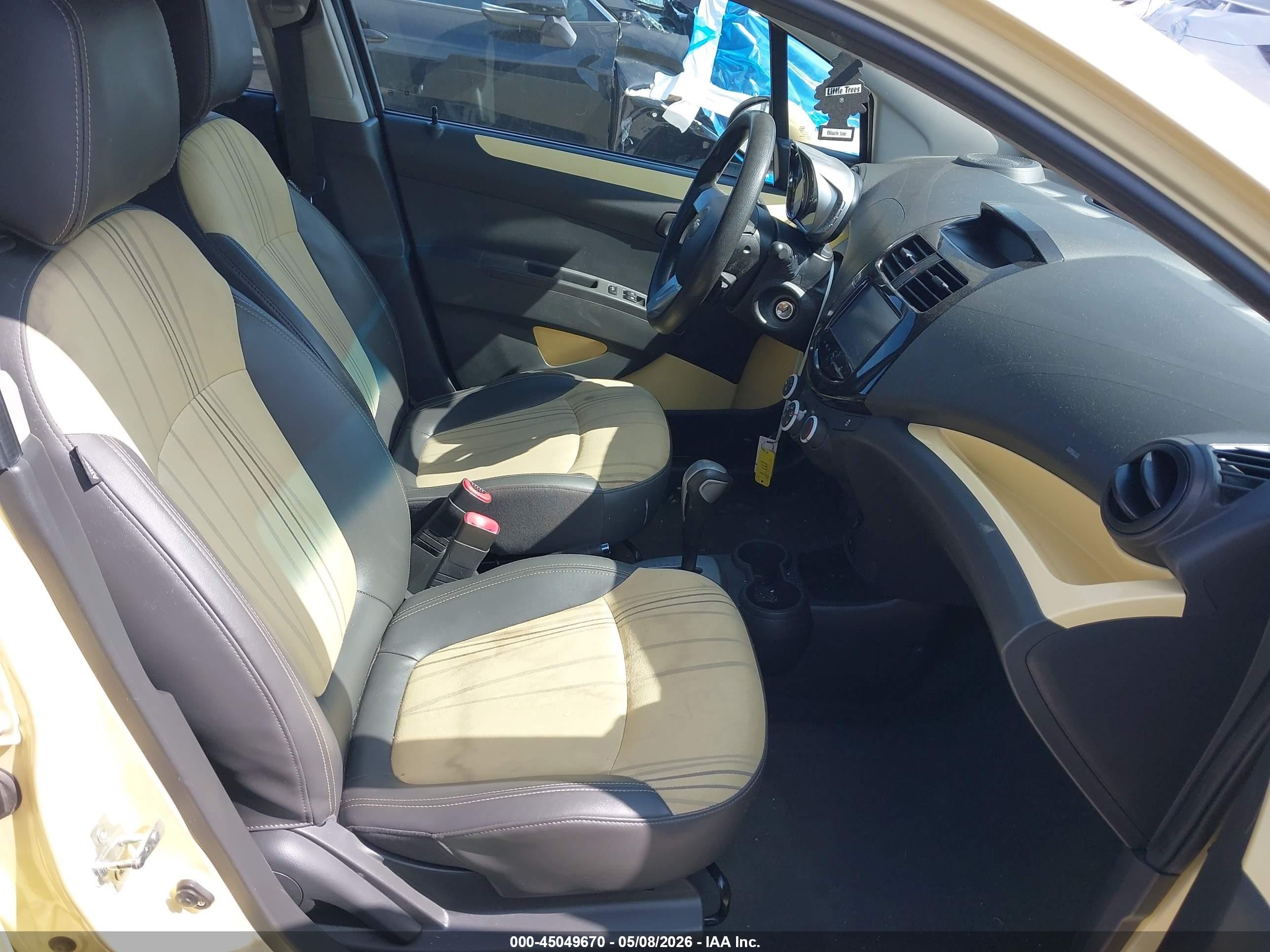 2014 Chevrolet Spark 1lt Auto Yellow vin: KL8CD6S94EC506820