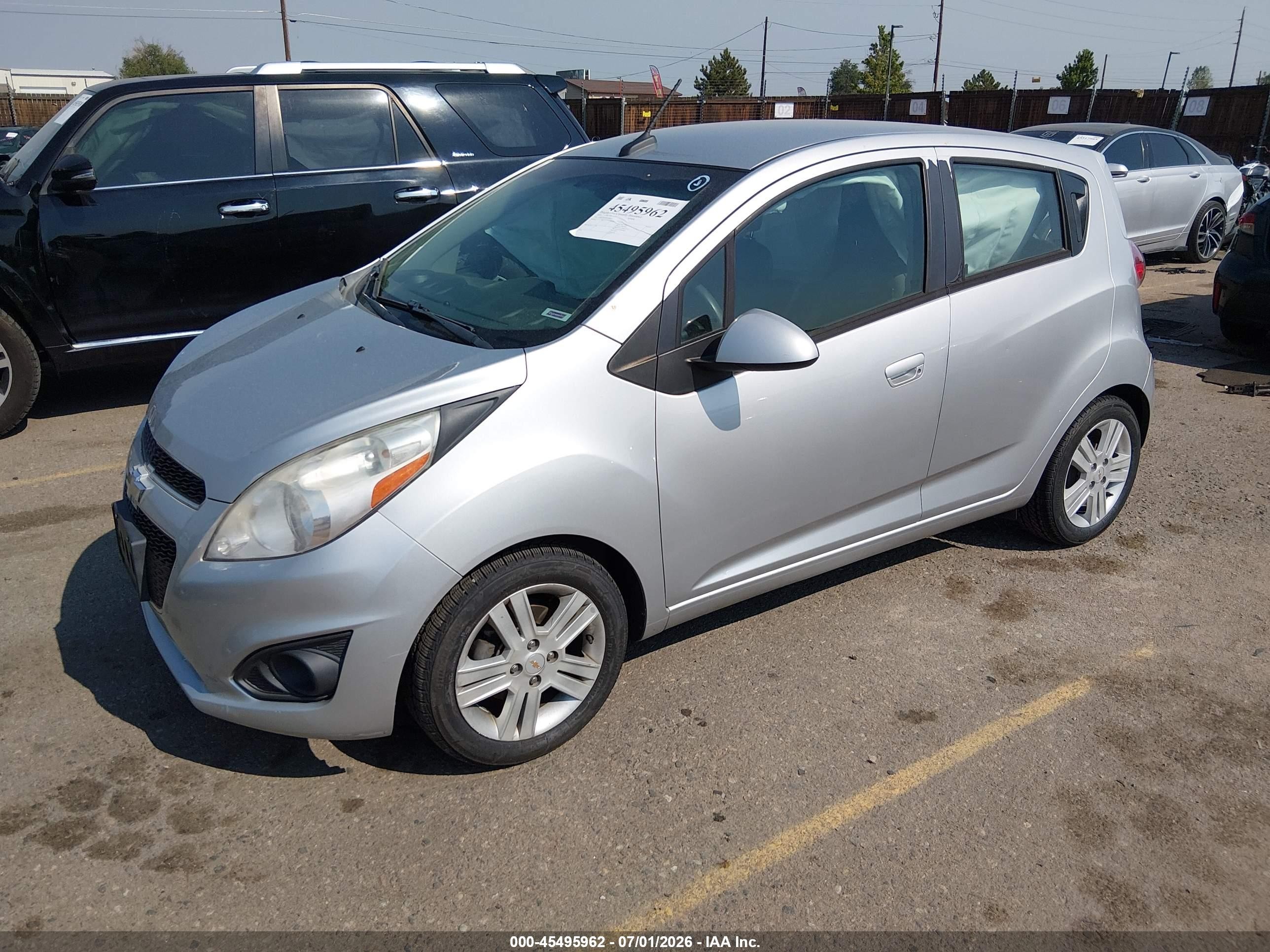 2014 Chevrolet Spark 1lt Auto Silver vin: KL8CD6S94EC534021