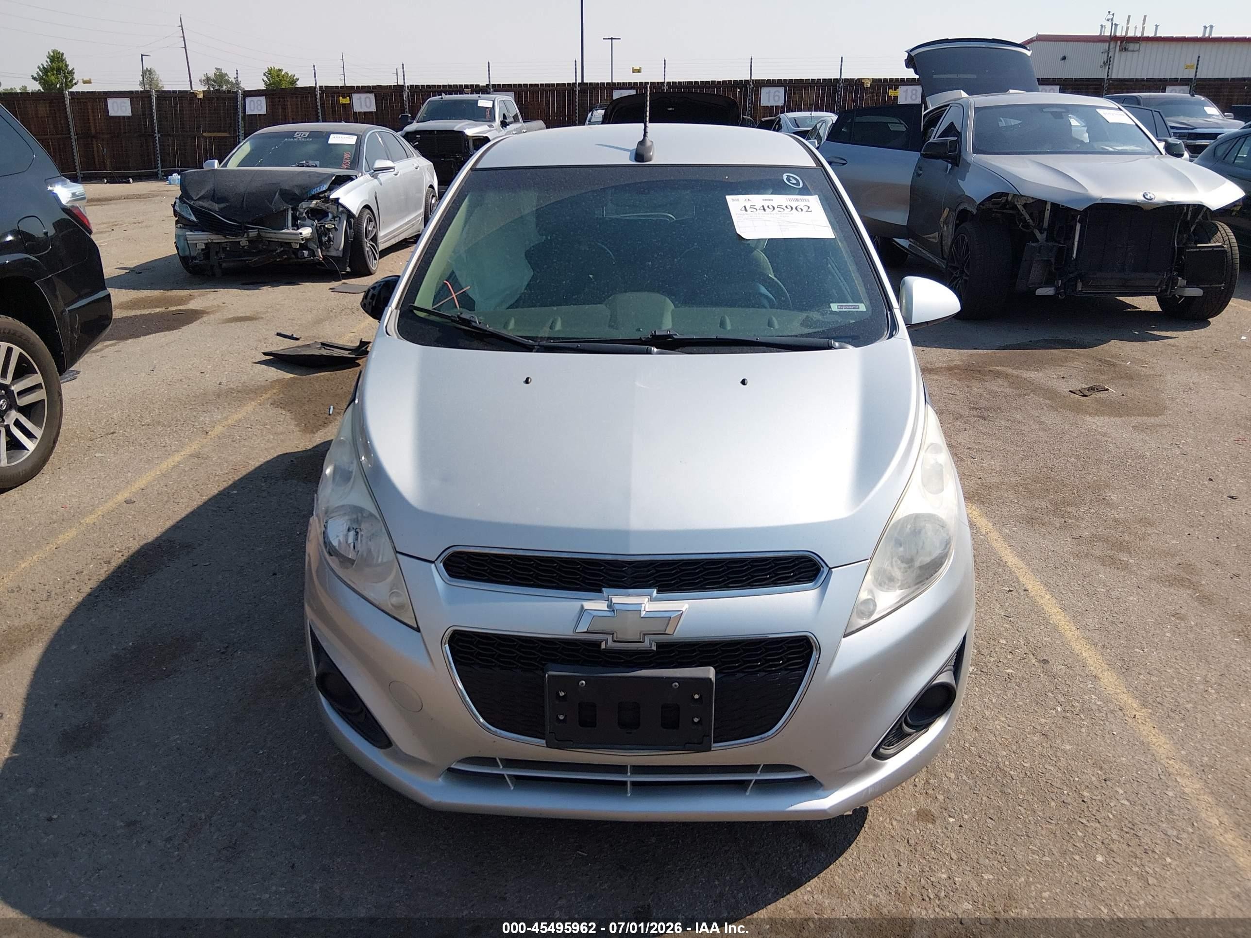 2014 Chevrolet Spark 1lt Auto Silver vin: KL8CD6S94EC534021