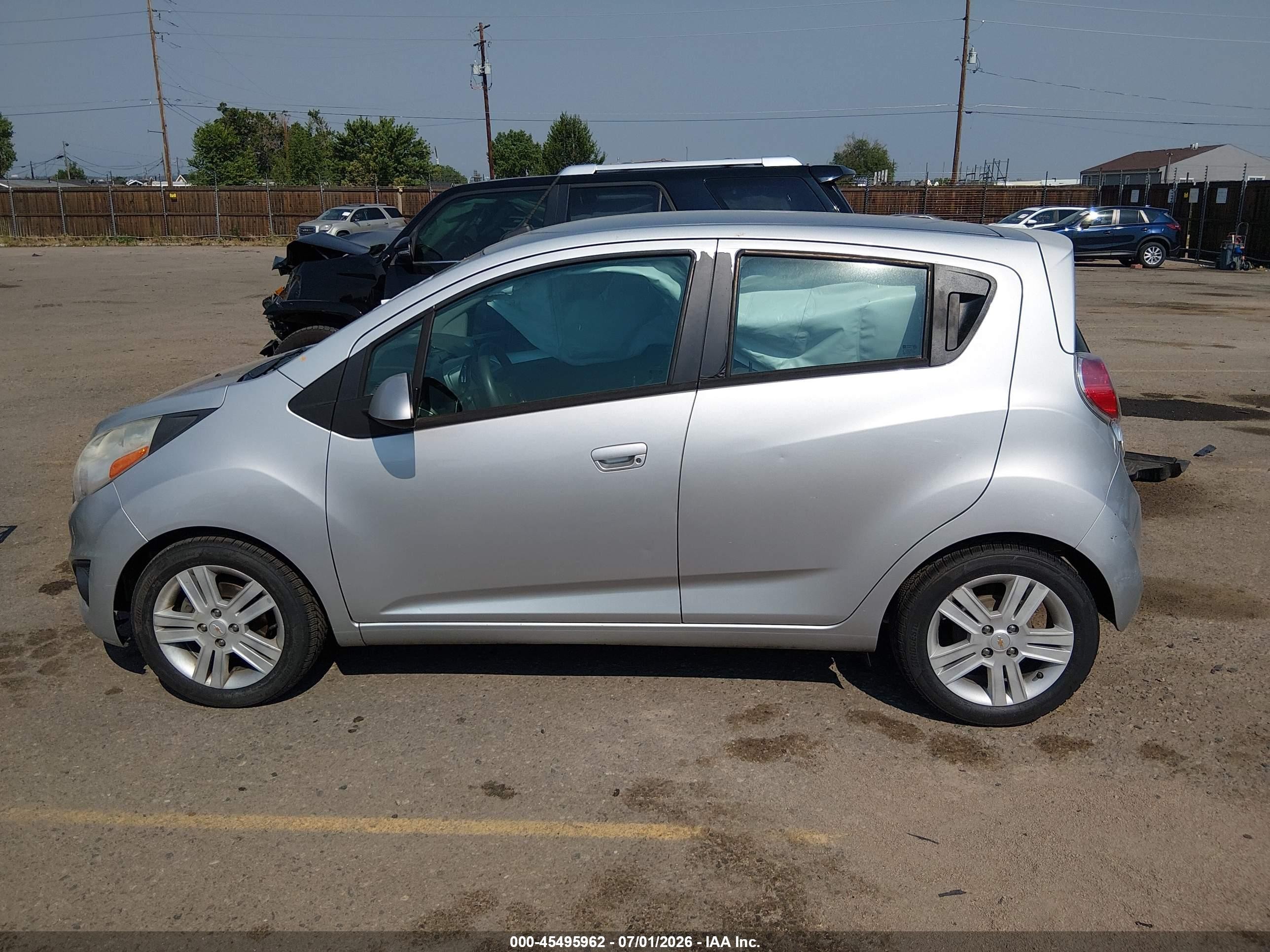 2014 Chevrolet Spark 1lt Auto Silver vin: KL8CD6S94EC534021