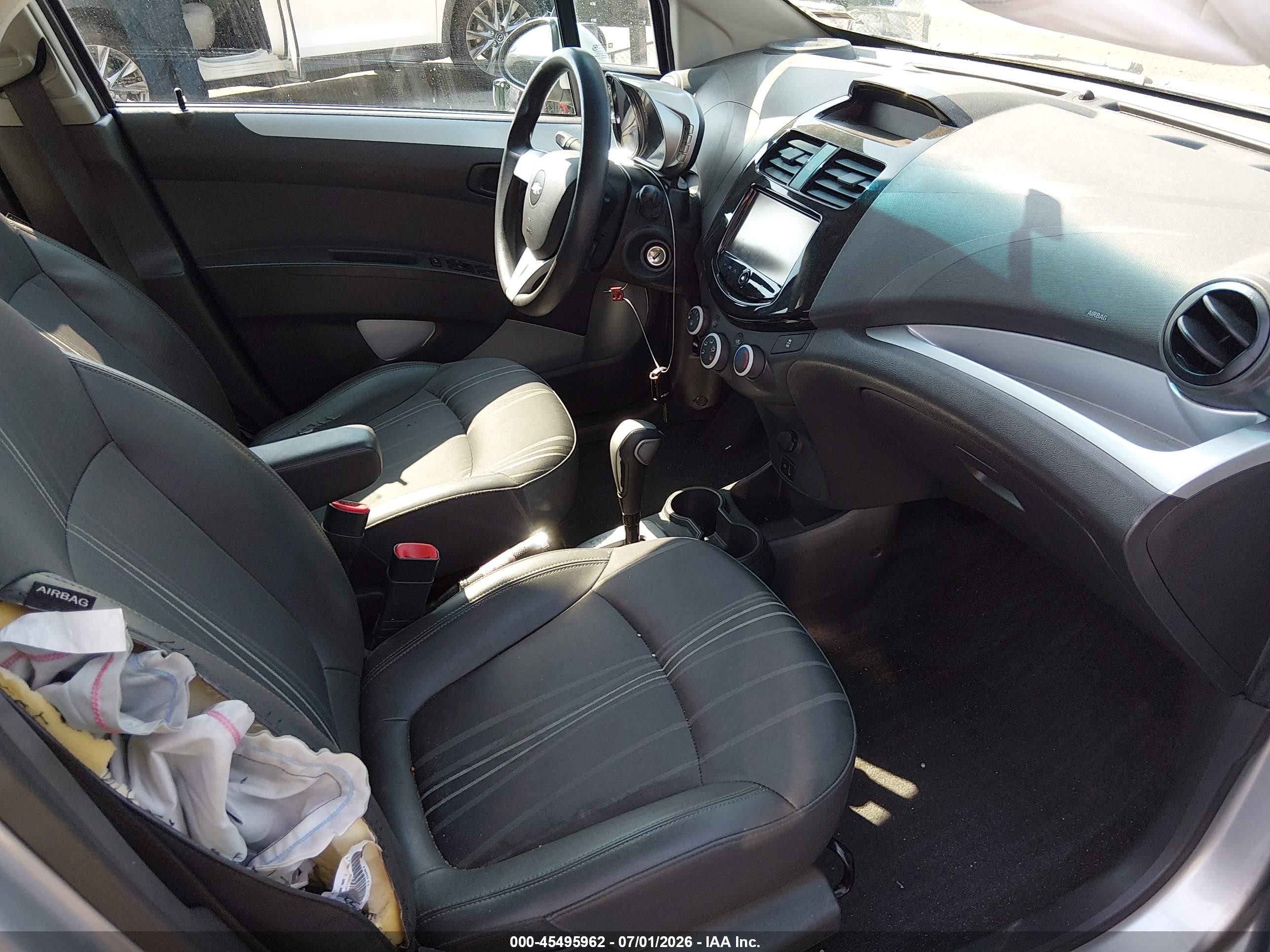 2014 Chevrolet Spark 1lt Auto Silver vin: KL8CD6S94EC534021