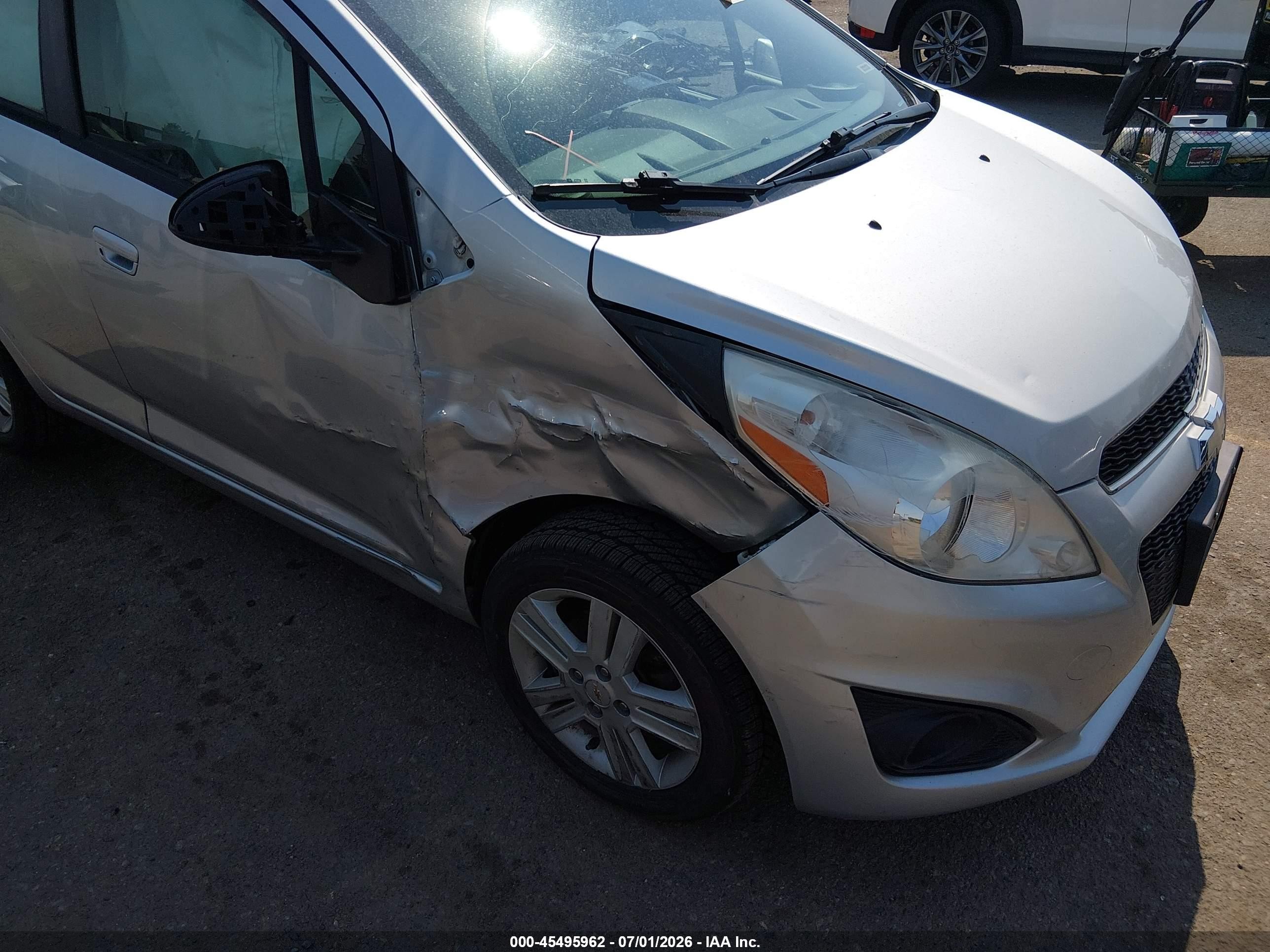 2014 Chevrolet Spark 1lt Auto Silver vin: KL8CD6S94EC534021