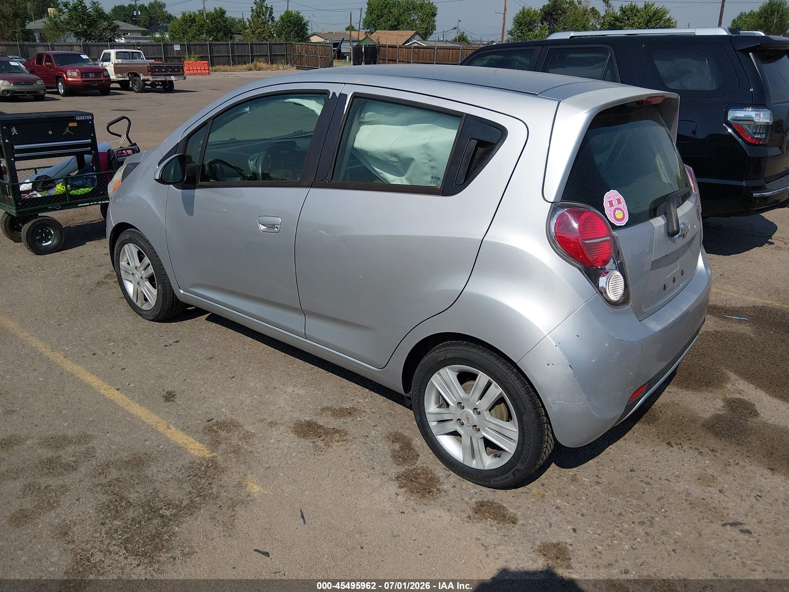2014 Chevrolet Spark 1lt Auto Silver vin: KL8CD6S94EC534021