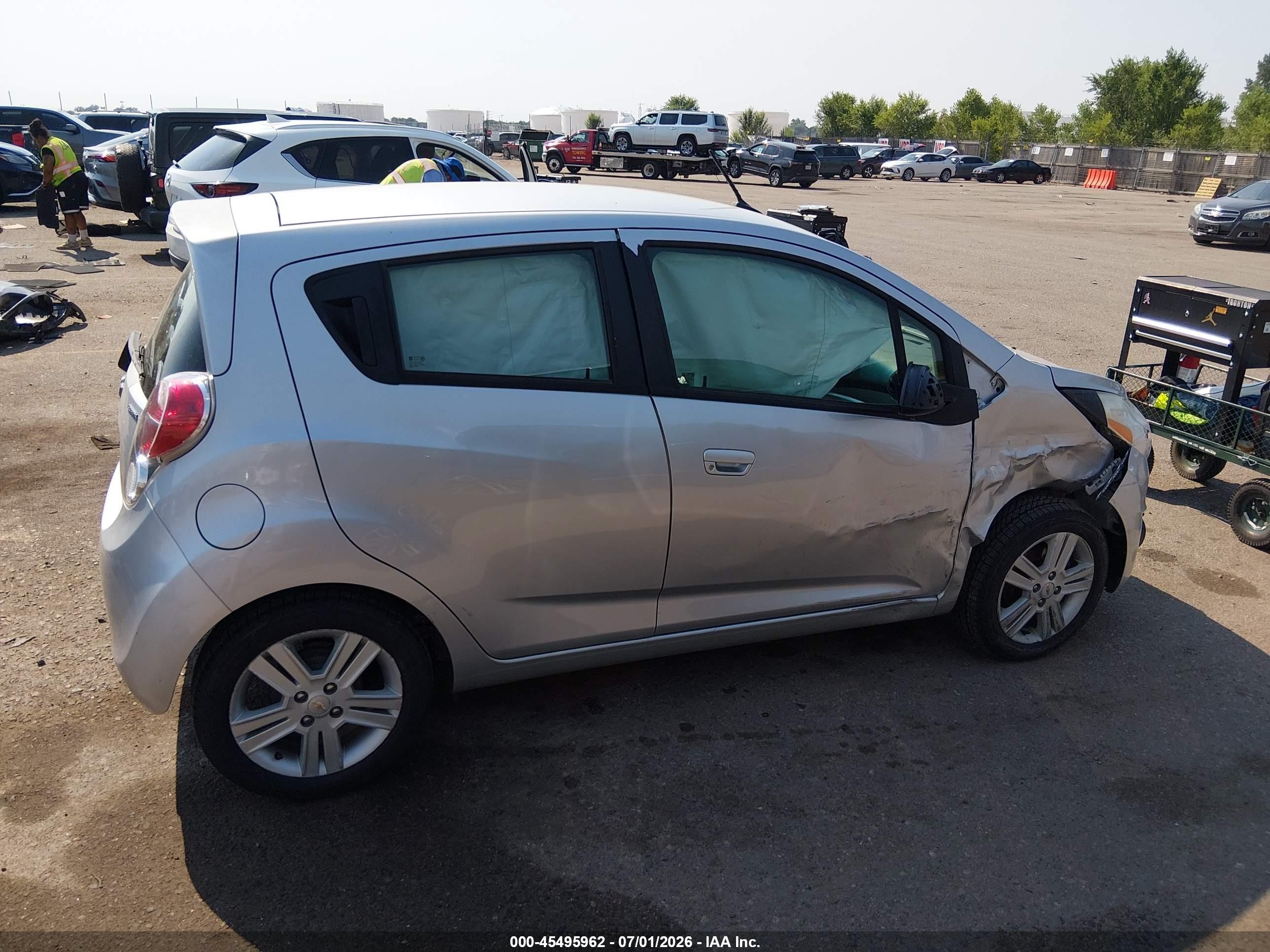 2014 Chevrolet Spark 1lt Auto Silver vin: KL8CD6S94EC534021