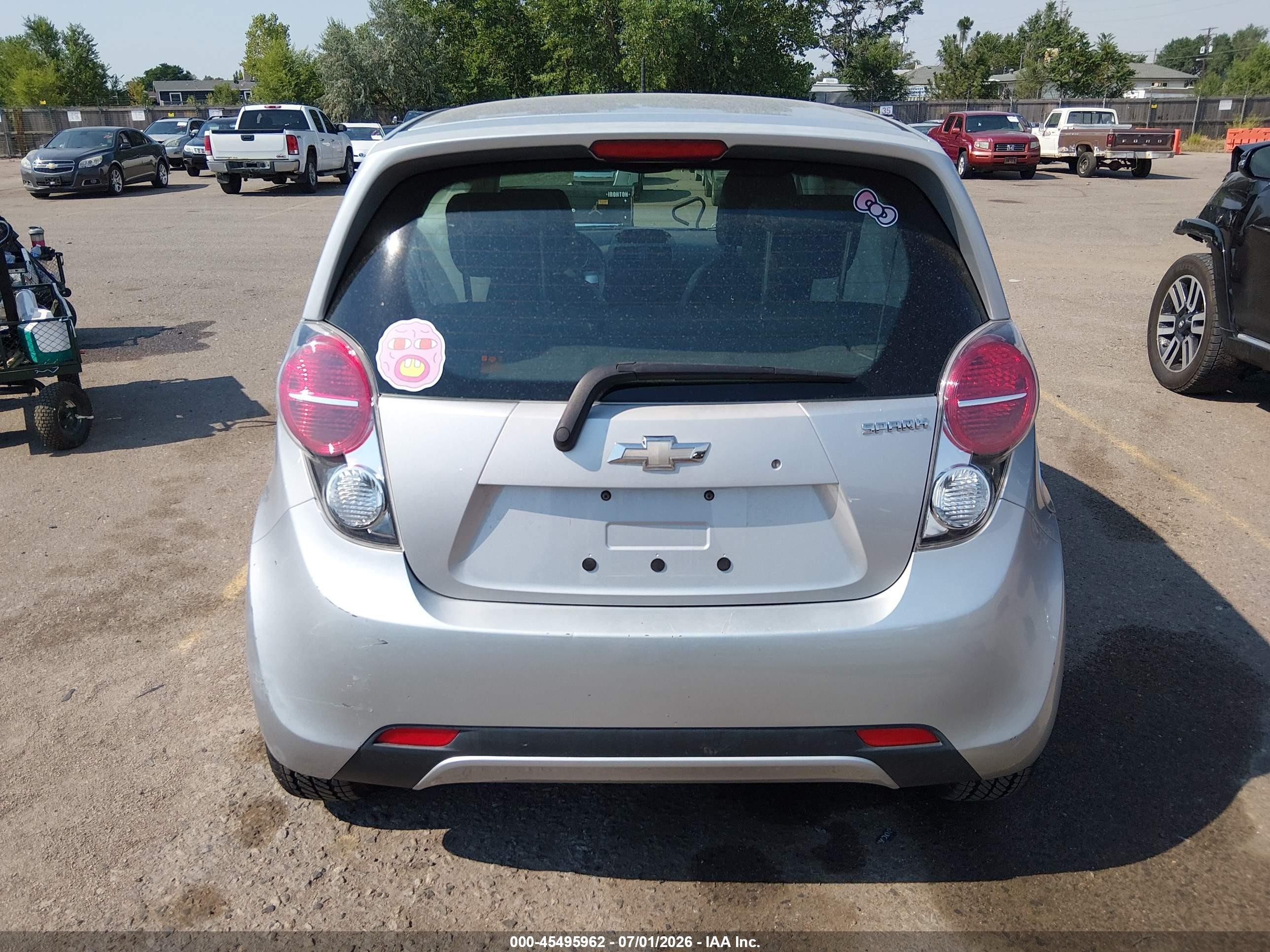 2014 Chevrolet Spark 1lt Auto Silver vin: KL8CD6S94EC534021