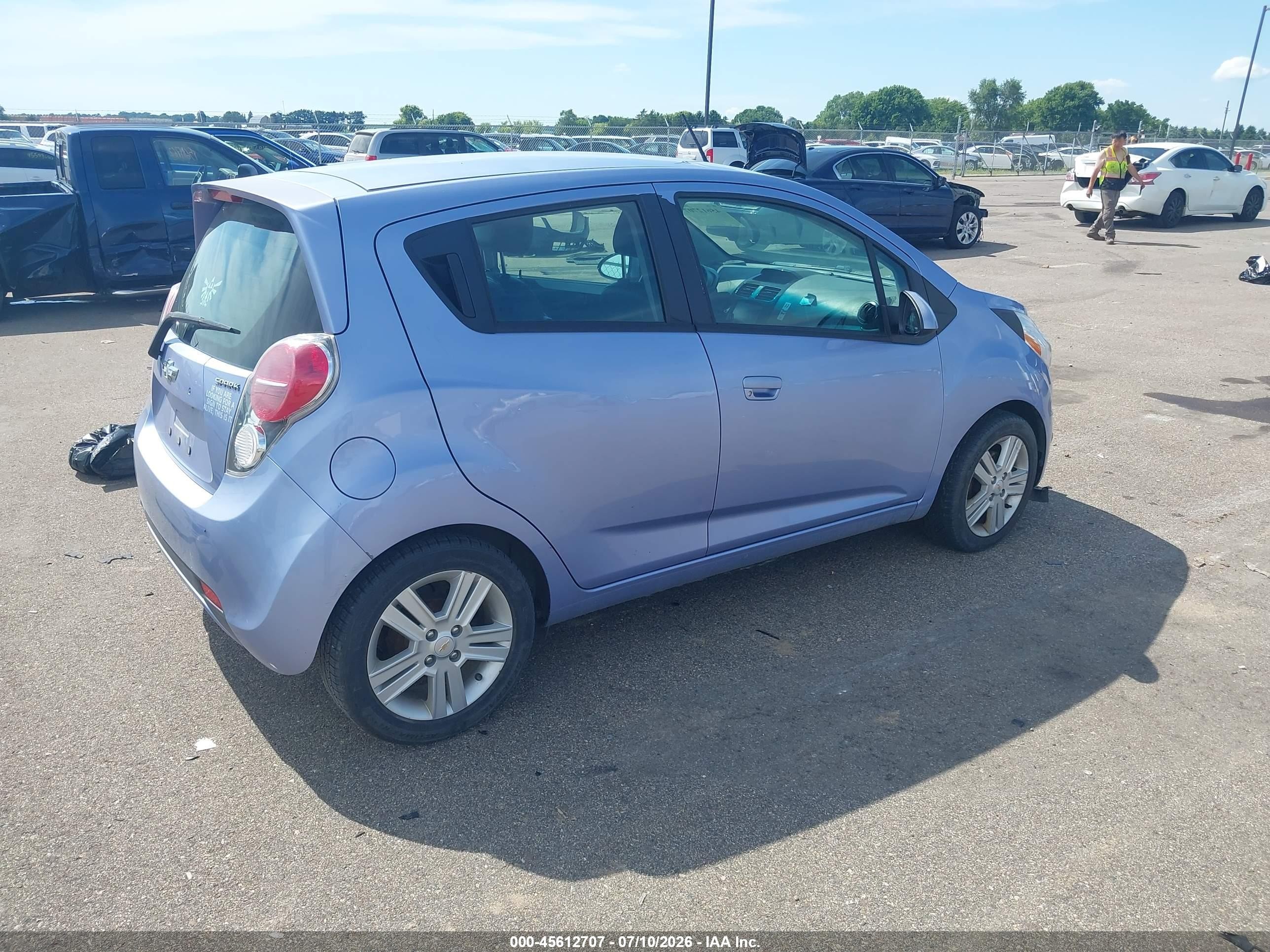 2014 Chevrolet Spark 1lt Auto Purple vin: KL8CD6S94EC537615