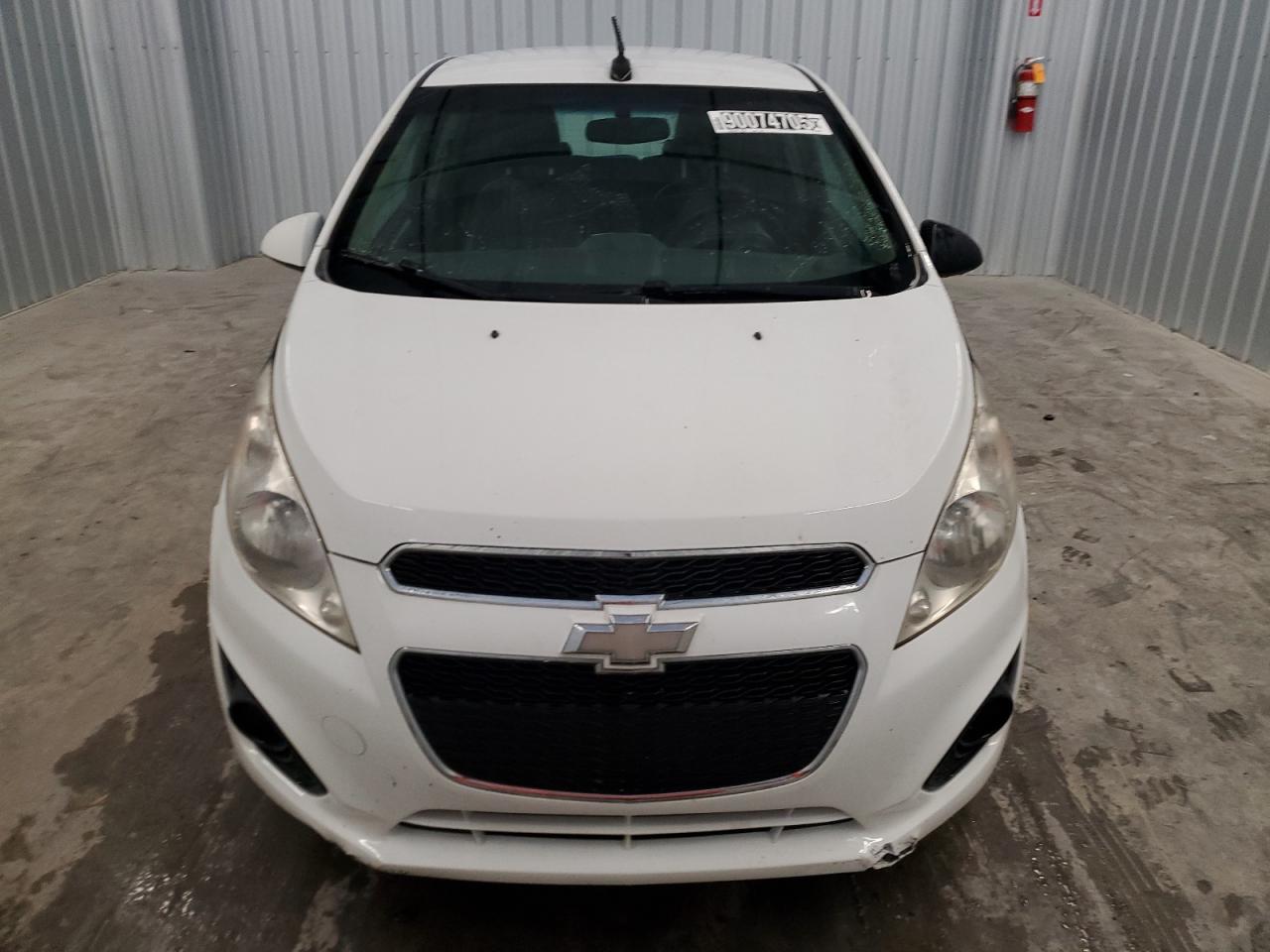 2014 Chevrolet Spark 1lt White vin: KL8CD6S94EC554060 Damage: Hood, Chipped, 3