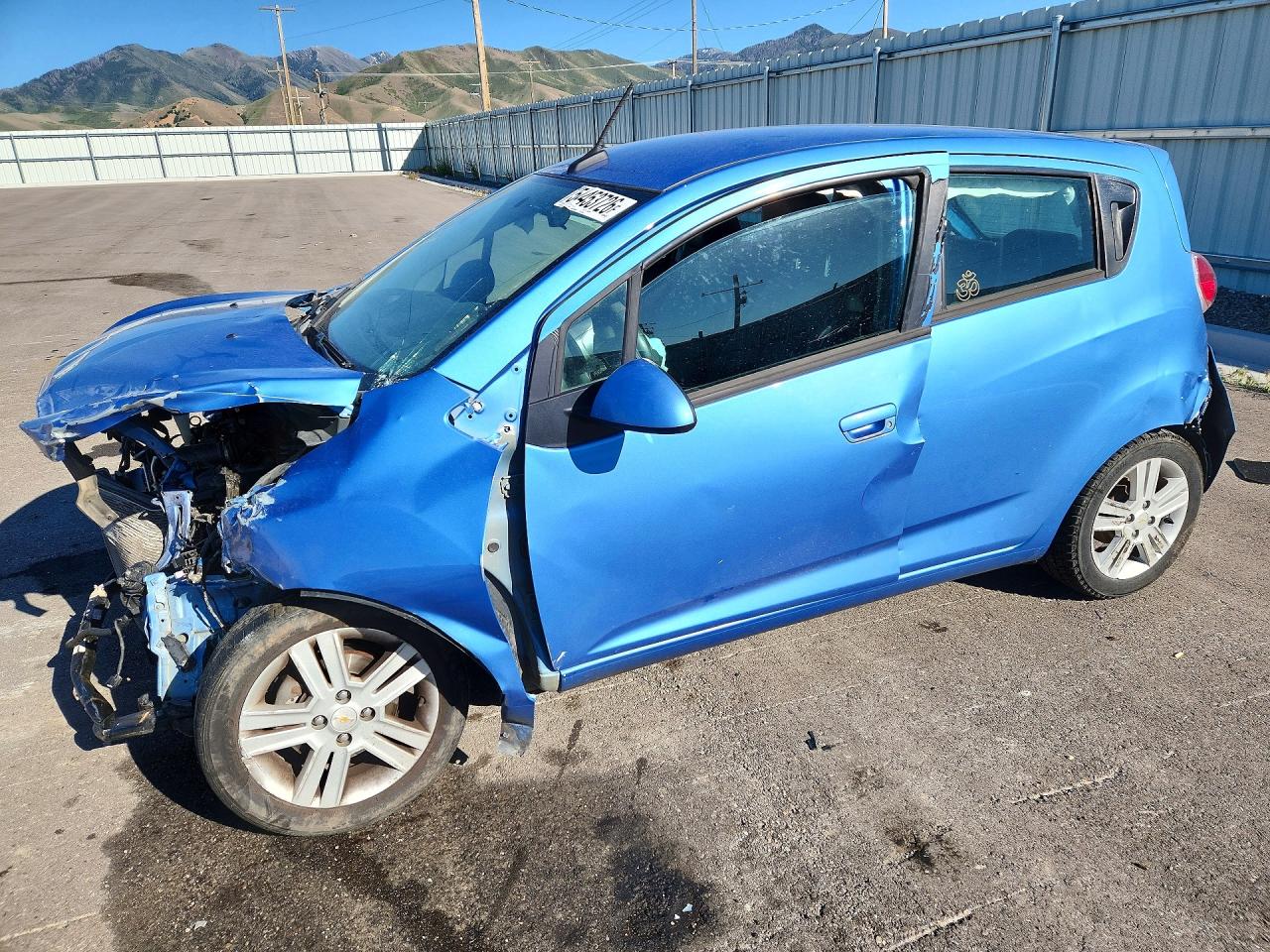 2014 Chevrolet Spark 1lt Blue vin: KL8CD6S94EC560506