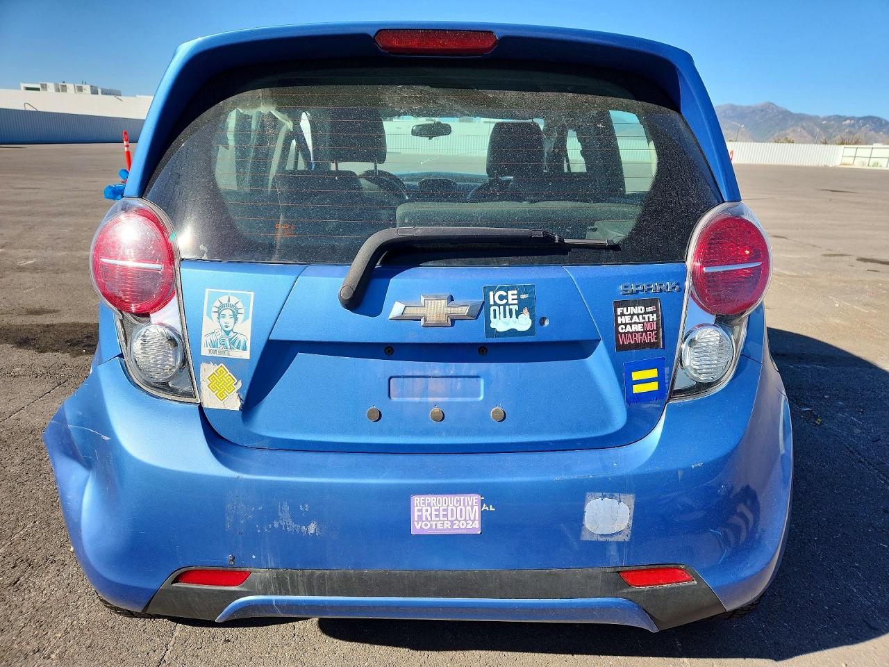 2014 Chevrolet Spark 1lt Blue vin: KL8CD6S94EC560506