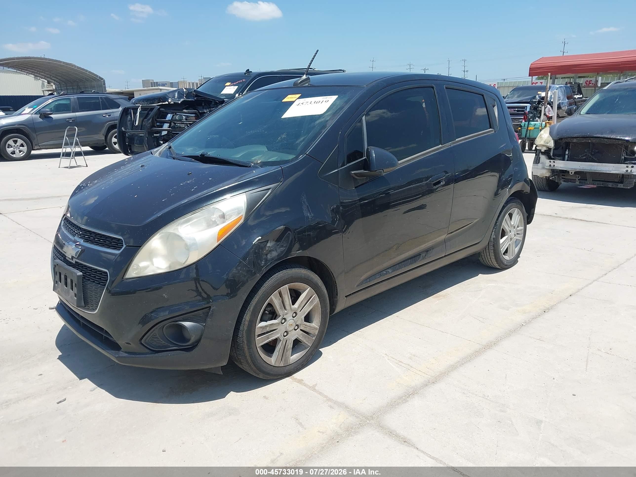 2014 Chevrolet Spark 1lt Auto Black vin: KL8CD6S94EC577760
