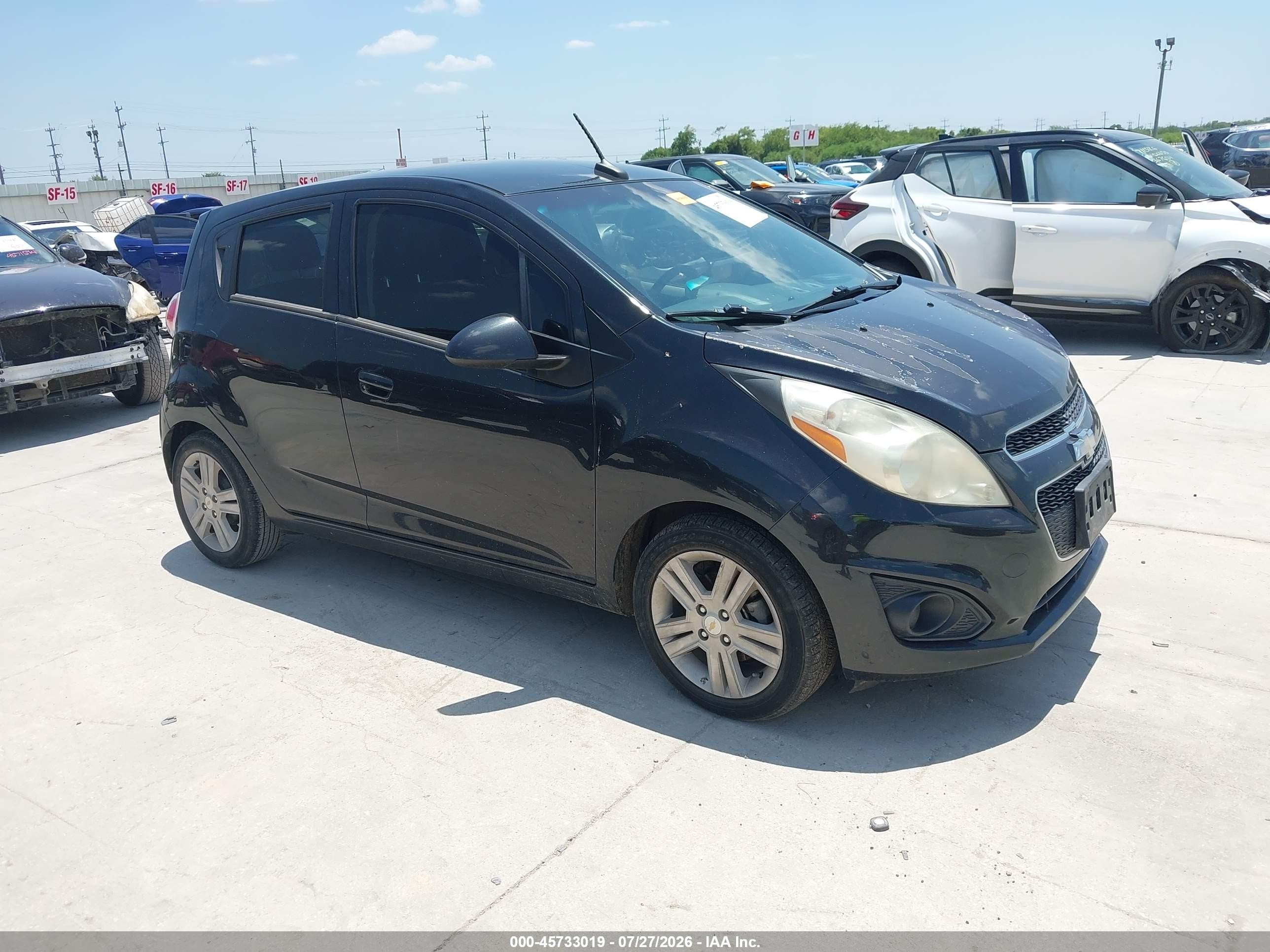 2014 Chevrolet Spark 1lt Auto Black vin: KL8CD6S94EC577760