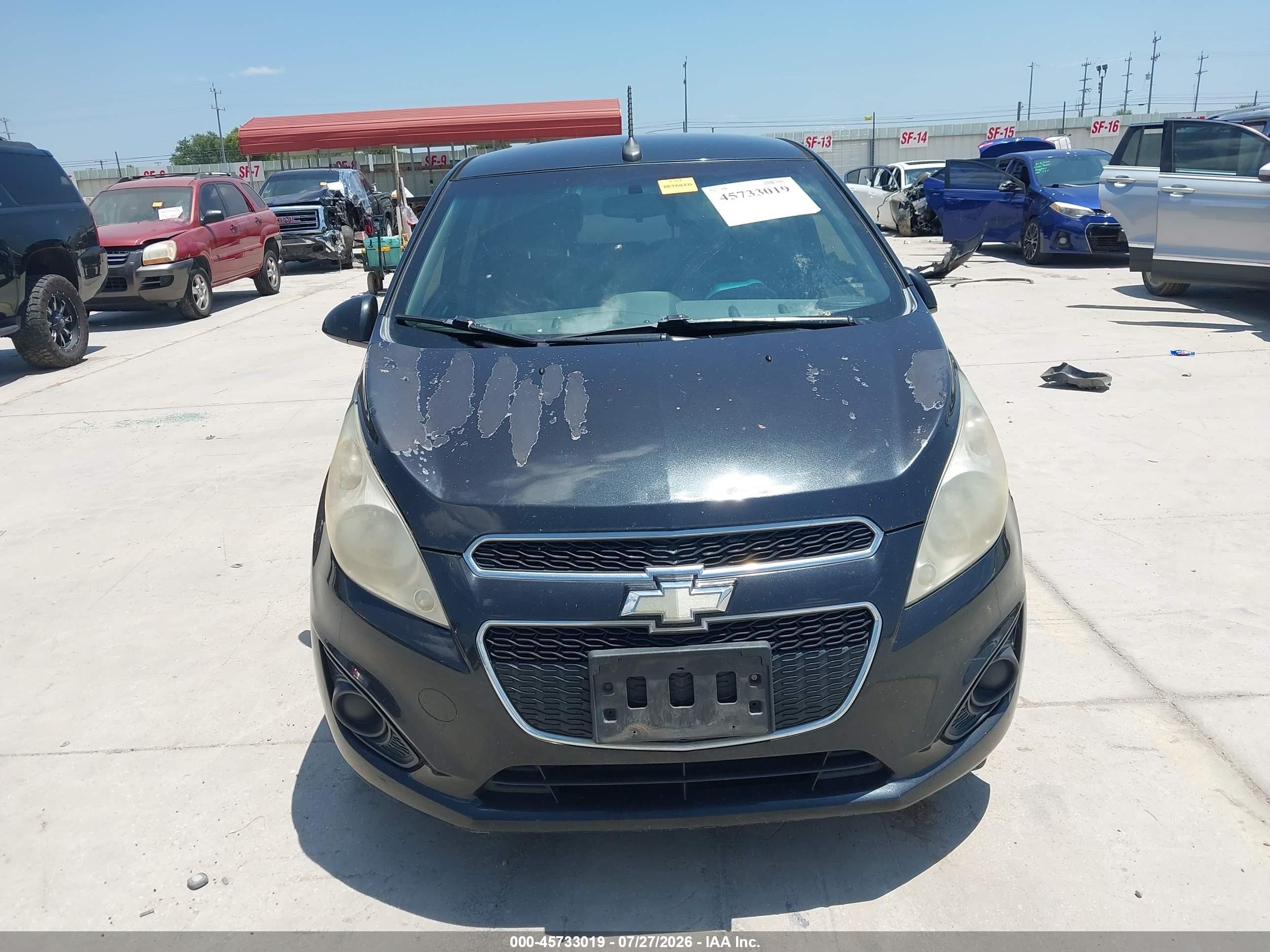 2014 Chevrolet Spark 1lt Auto Black vin: KL8CD6S94EC577760