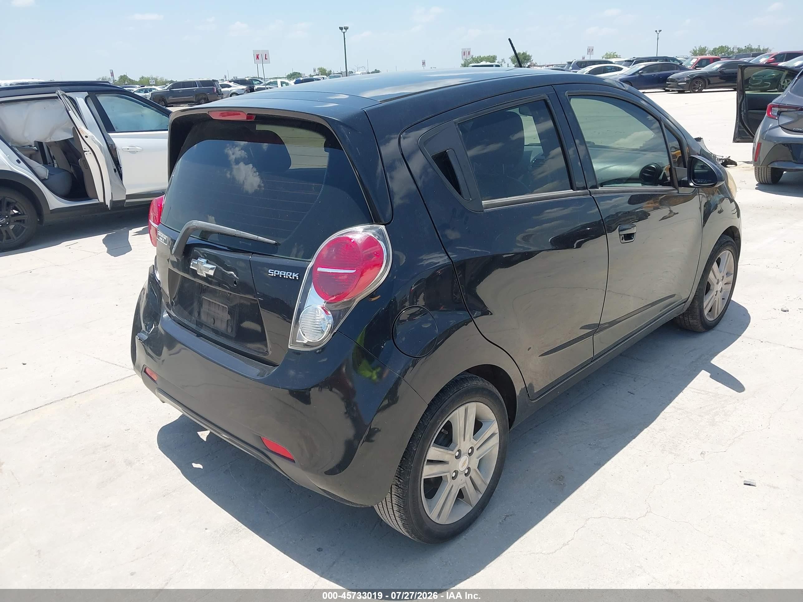 2014 Chevrolet Spark 1lt Auto Black vin: KL8CD6S94EC577760