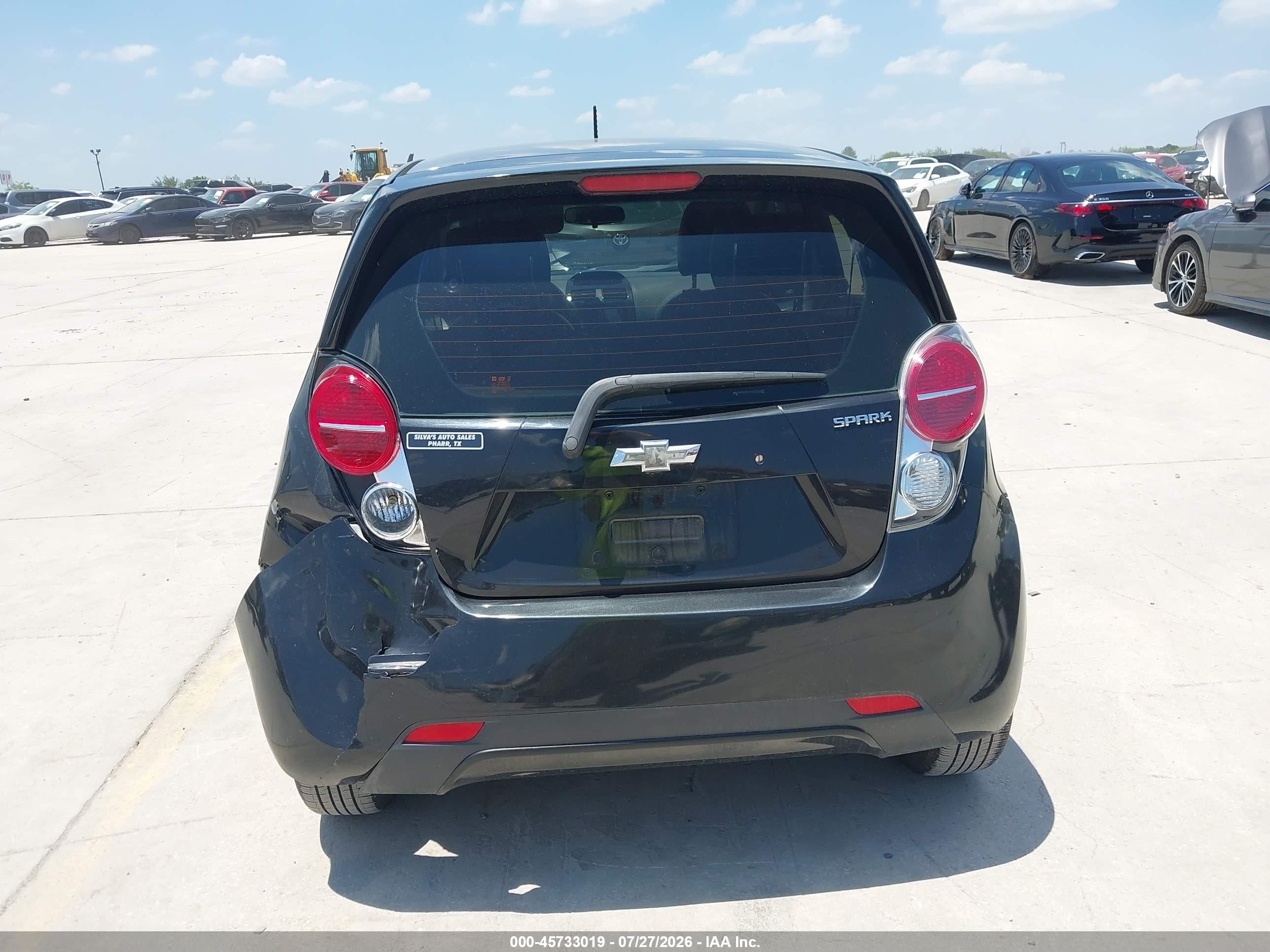 2014 Chevrolet Spark 1lt Auto Black vin: KL8CD6S94EC577760