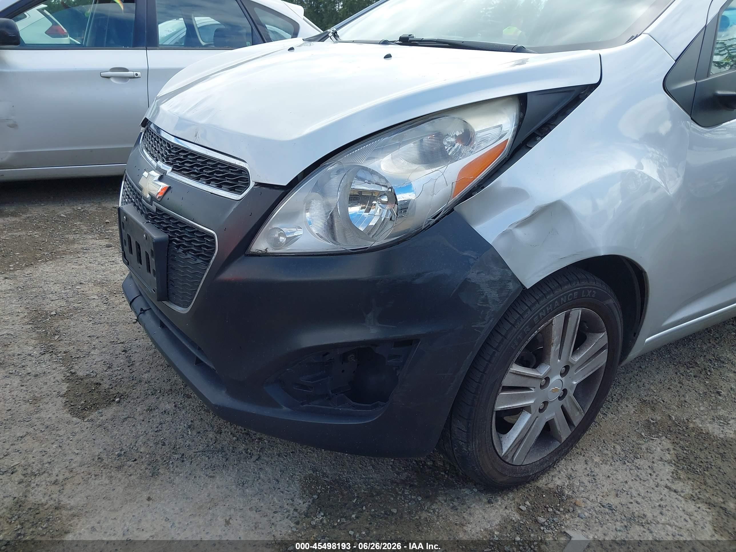 2015 Chevrolet Spark 1lt Cvt Silver vin: KL8CD6S94FC720644