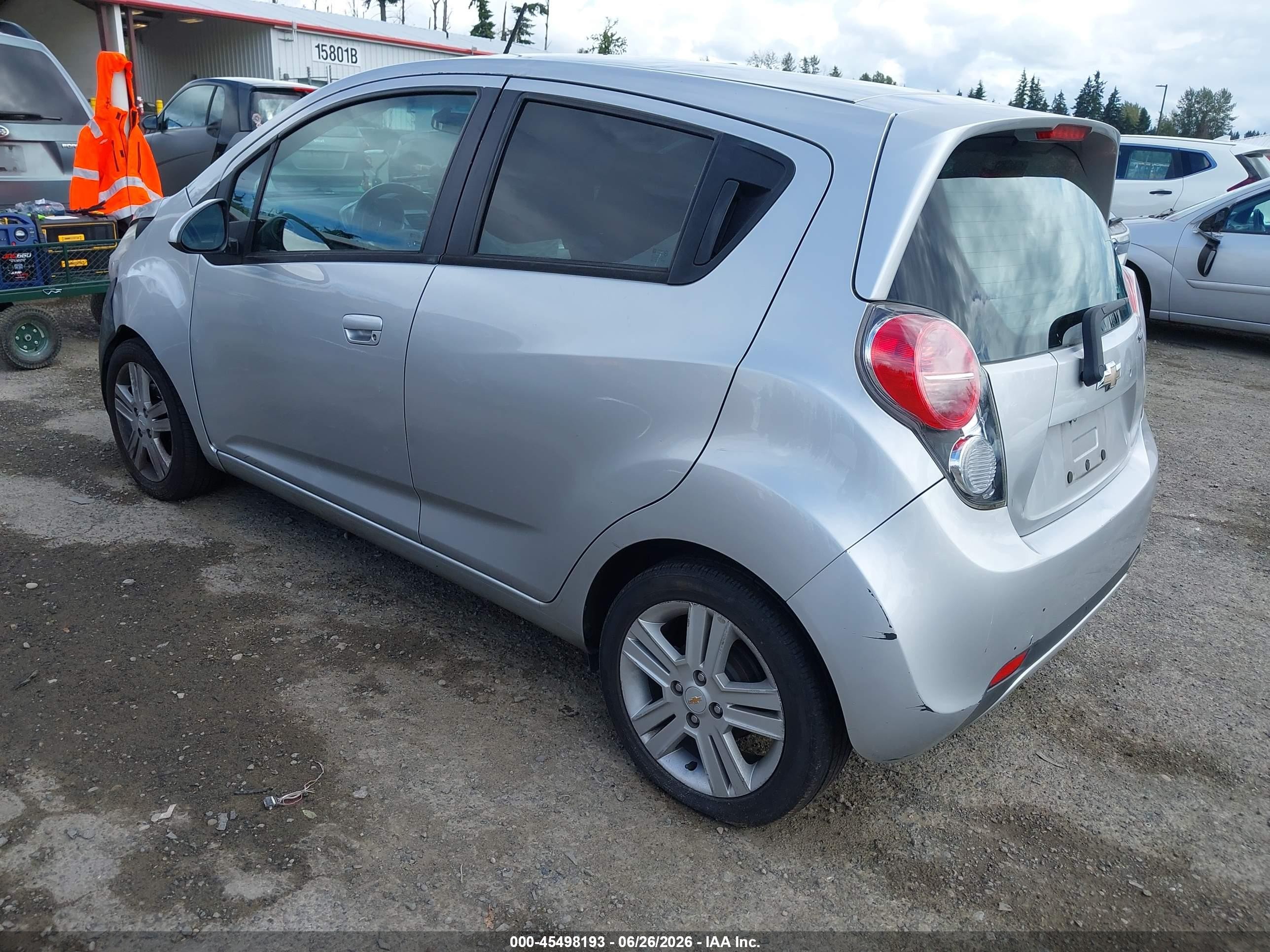 2015 Chevrolet Spark 1lt Cvt Silver vin: KL8CD6S94FC720644