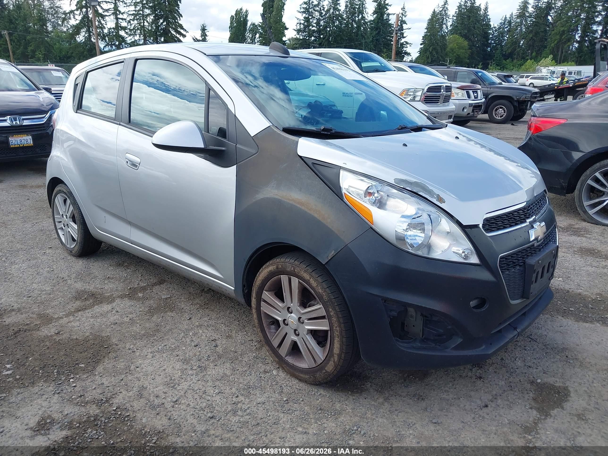 2015 Chevrolet Spark 1lt Cvt Silver vin: KL8CD6S94FC720644