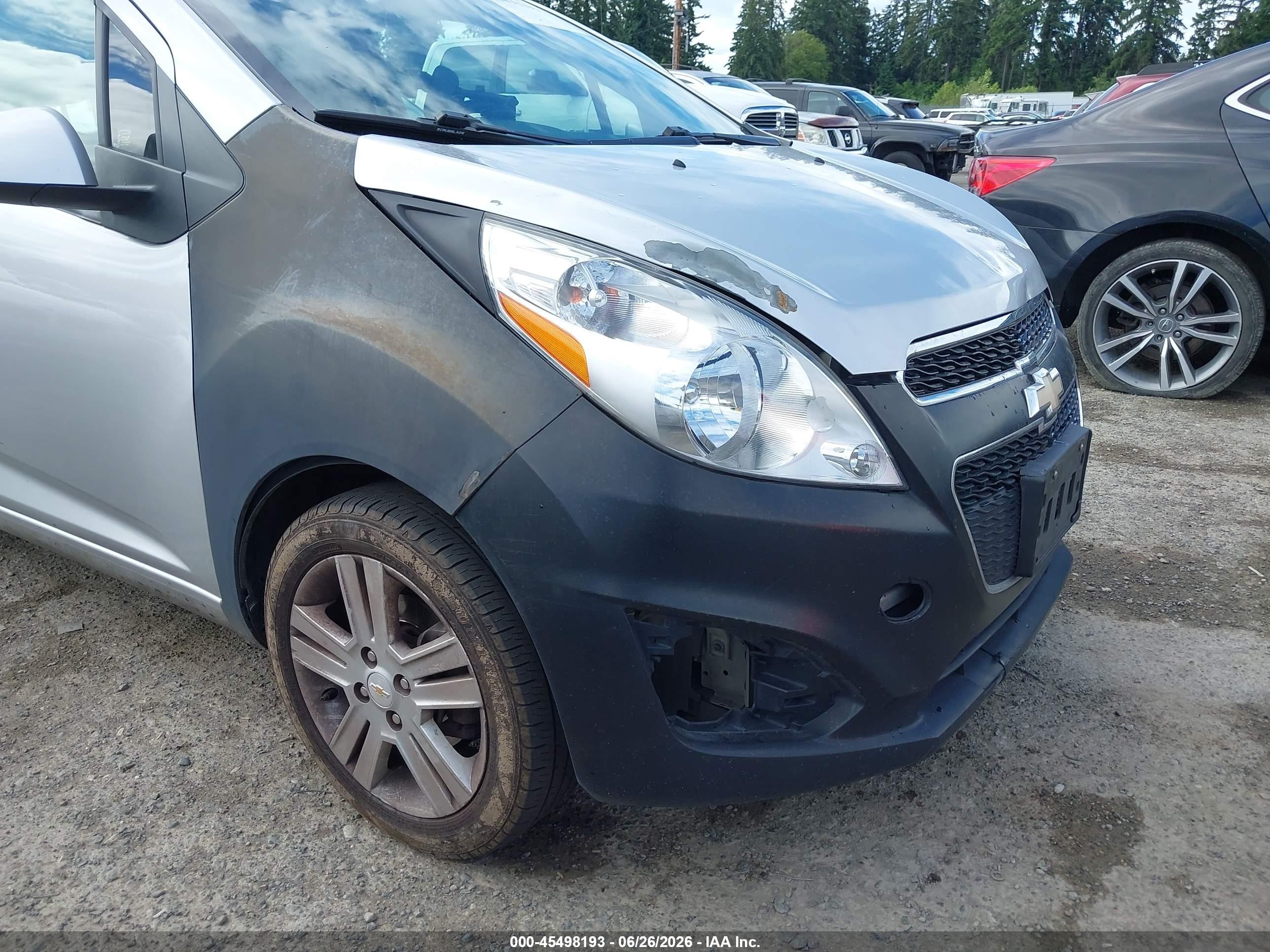 2015 Chevrolet Spark 1lt Cvt Silver vin: KL8CD6S94FC720644