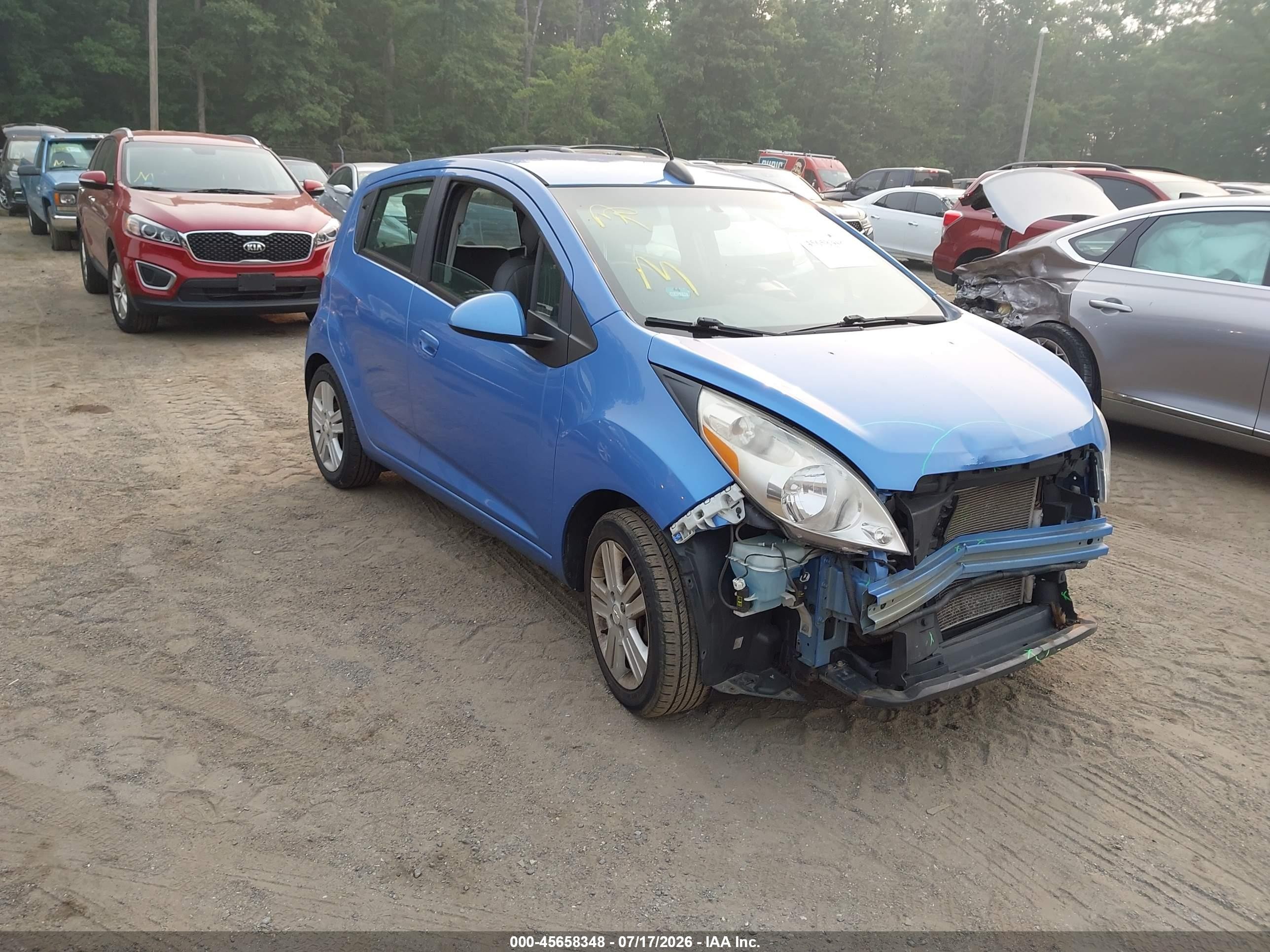 2015 Chevrolet Spark 1lt Cvt Синий vin: KL8CD6S94FC726136